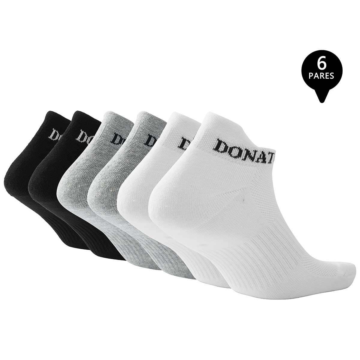 PACK DE 6 CALCETINES TOBILLEROS DEPORTIVOS HOMBRE - 2