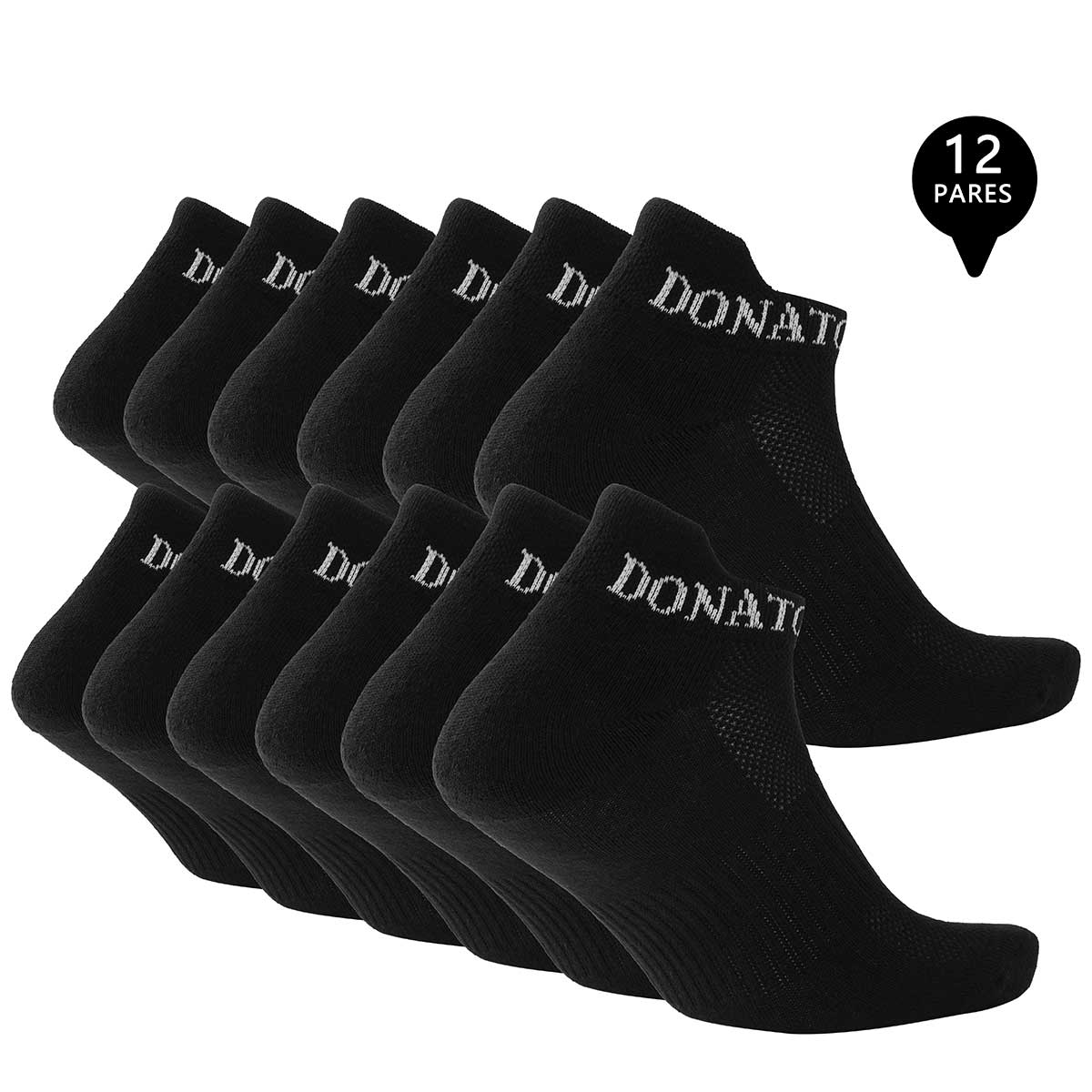 PACK DE 12 CALCETINES TOBILLEROS DEPORTIVOS HOMBRE - 2