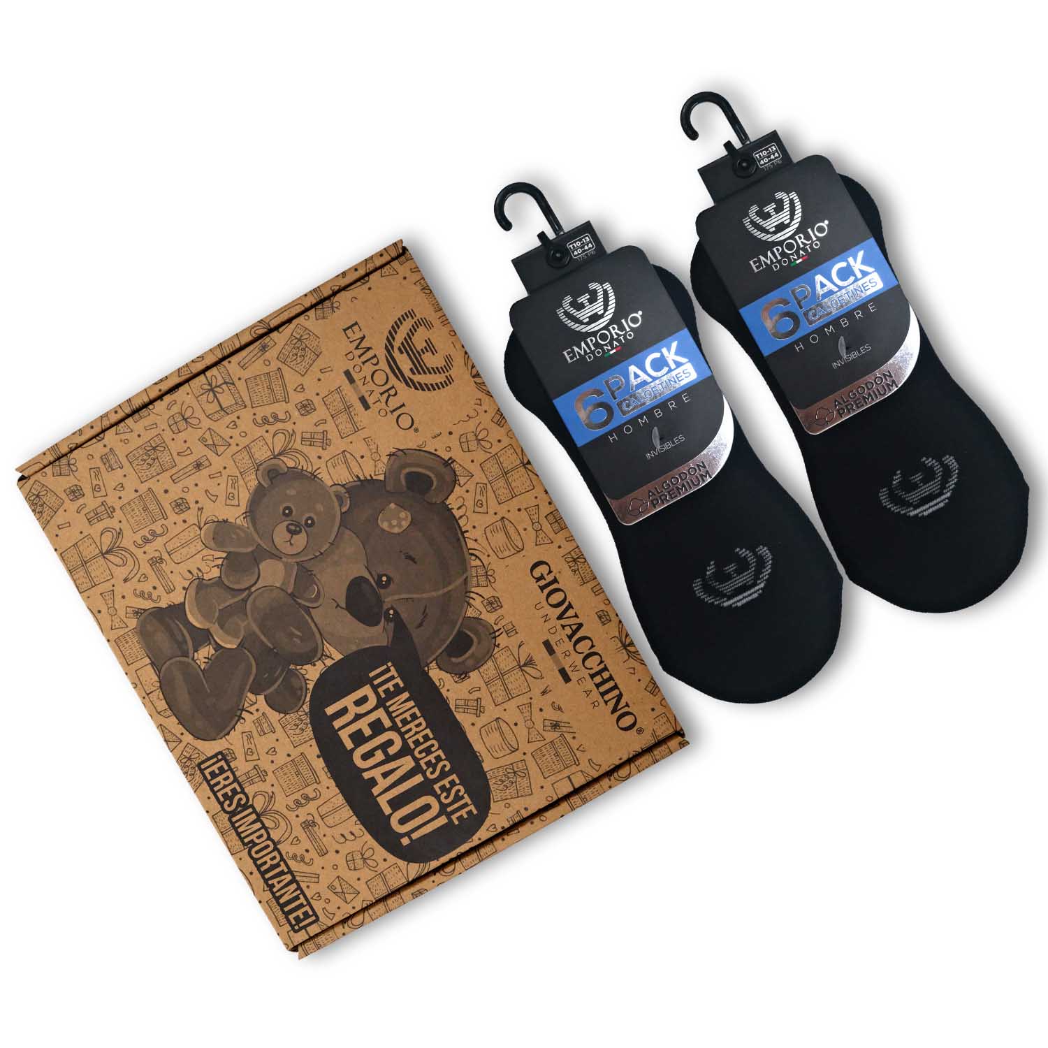 PACK DE 12 CALCETINES INVISIBLES DEPORTIVOS HOMBRE - 5