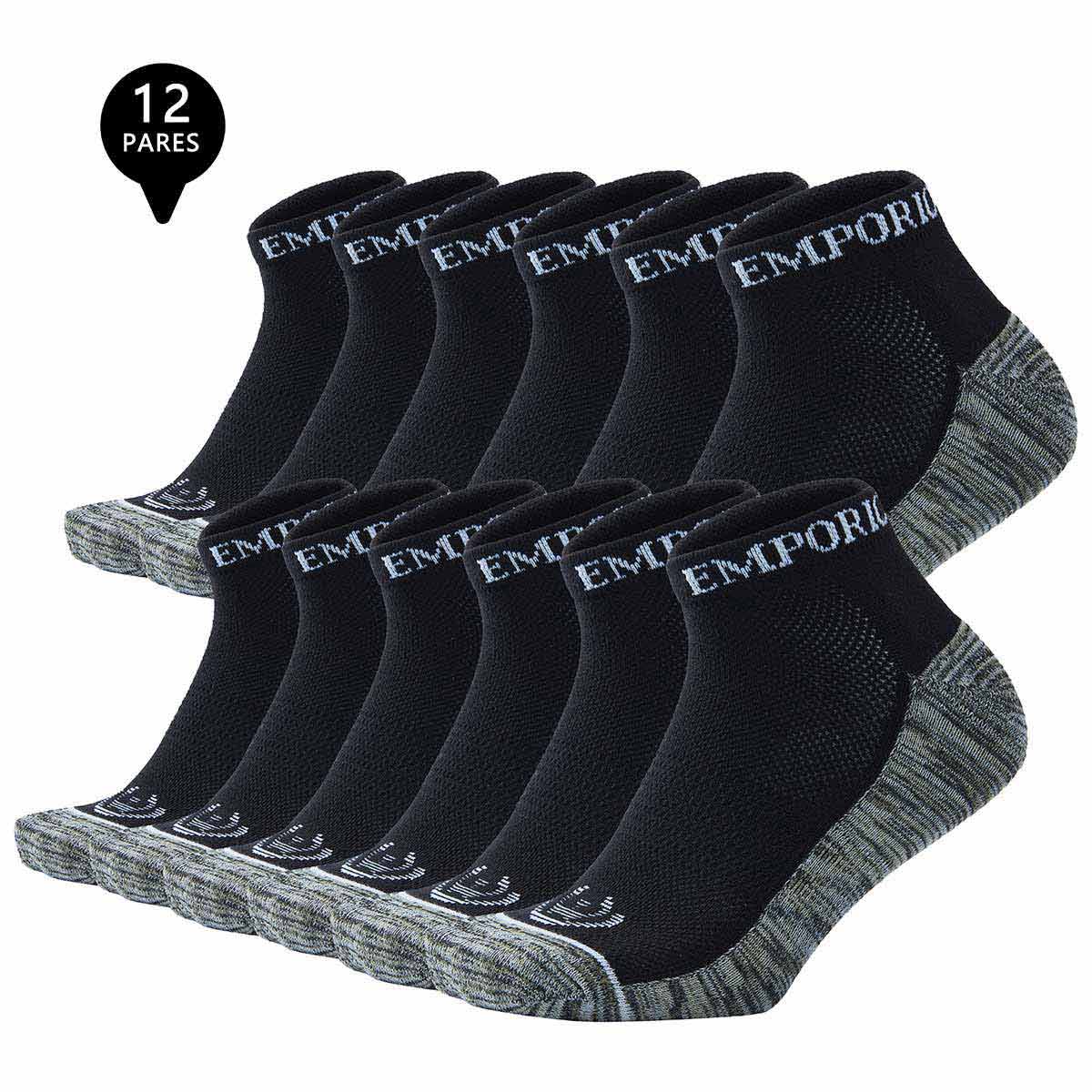 PACK DE 12 CALCETINES TOBILLEROS DEPORTIVOS COBRE HOMBRE - 1