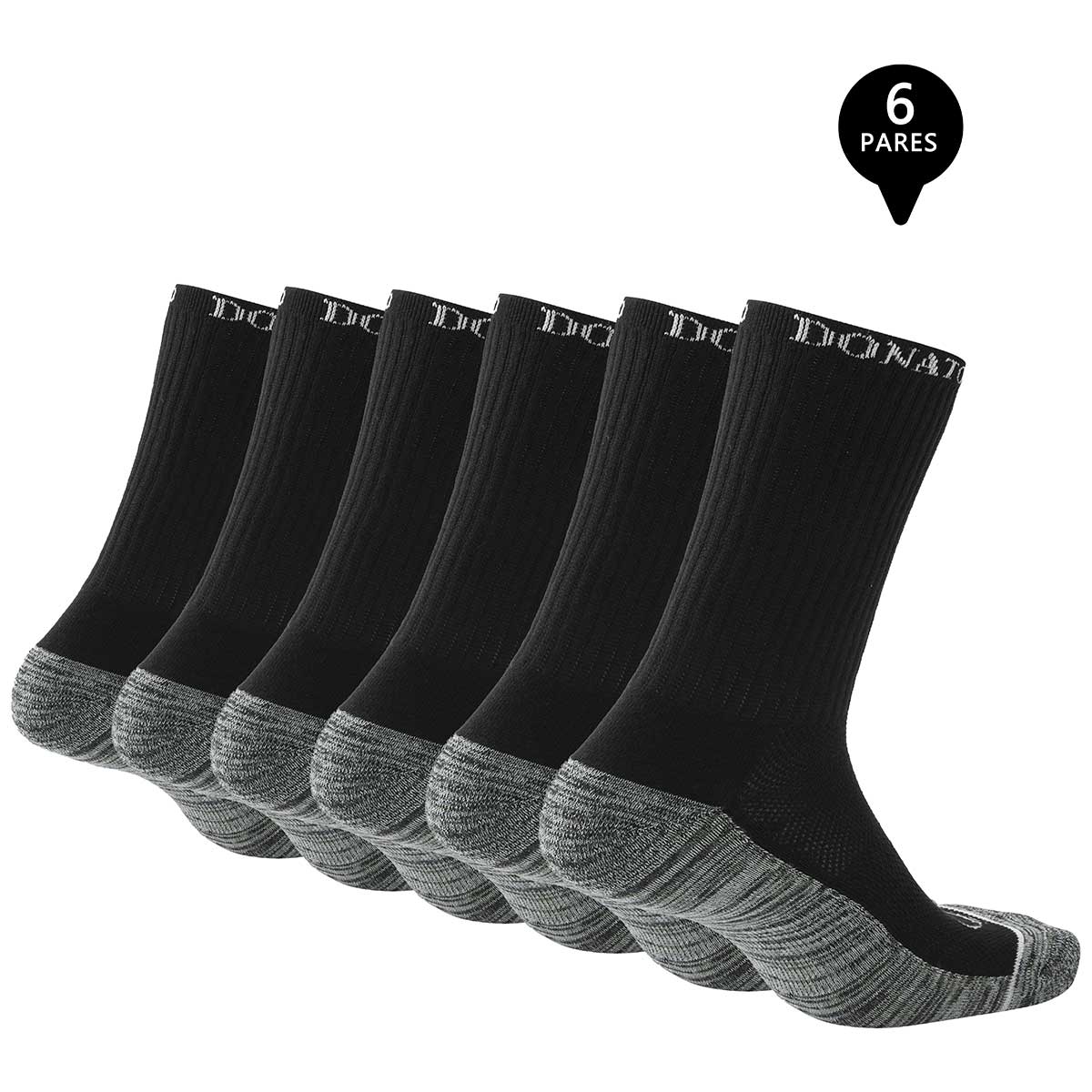 PACK DE 6 CALCETINES LARGOS DEPORTIVOS COBRE HOMBRE - 2