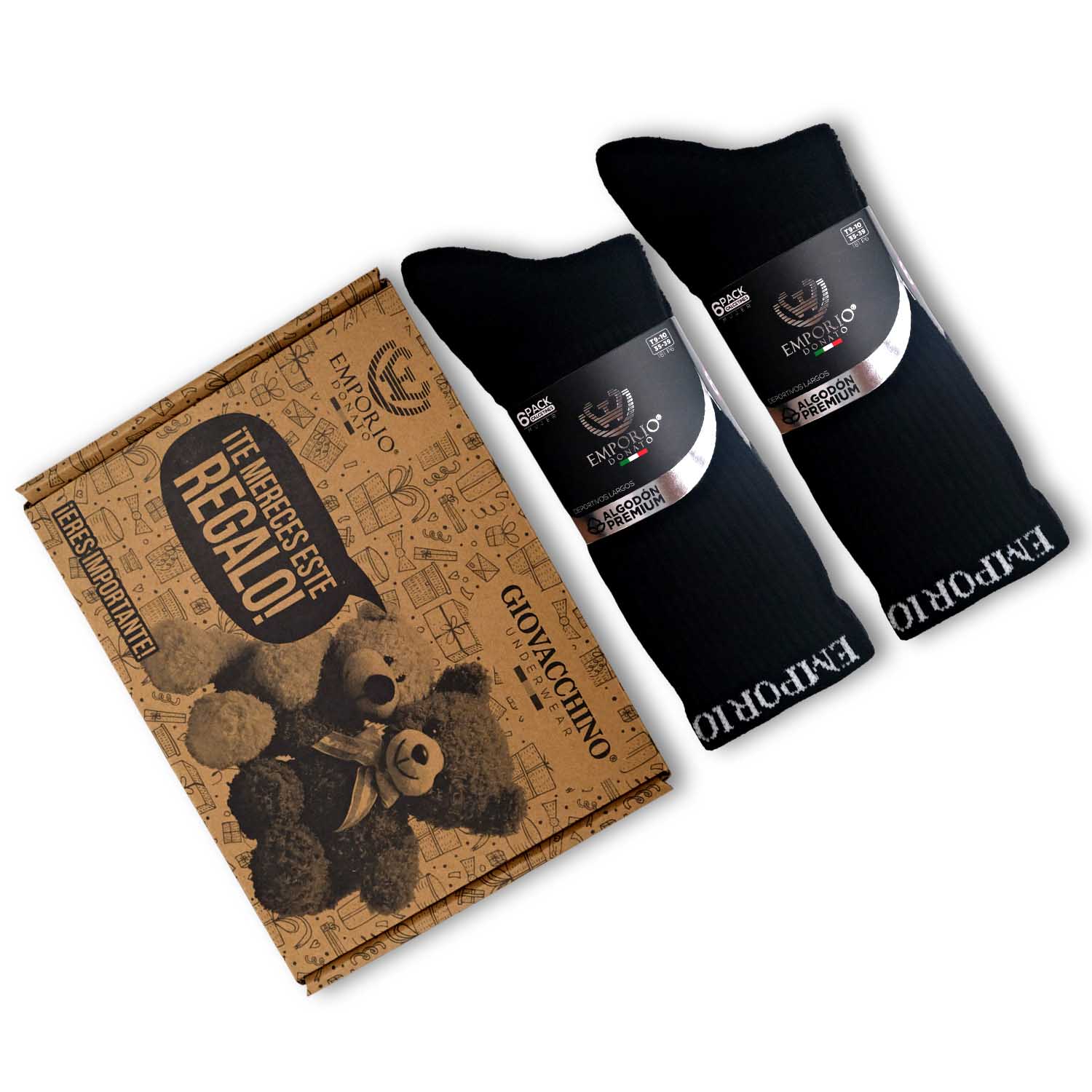 PACK DE 12 CALCETINES LARGOS DEPORTIVOS MUJER - 7