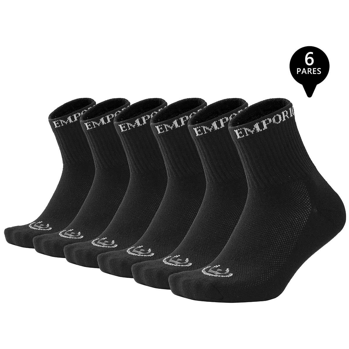PACK DE 6 CALCETINES CORTOS DEPORTIVOS MUJER - 1