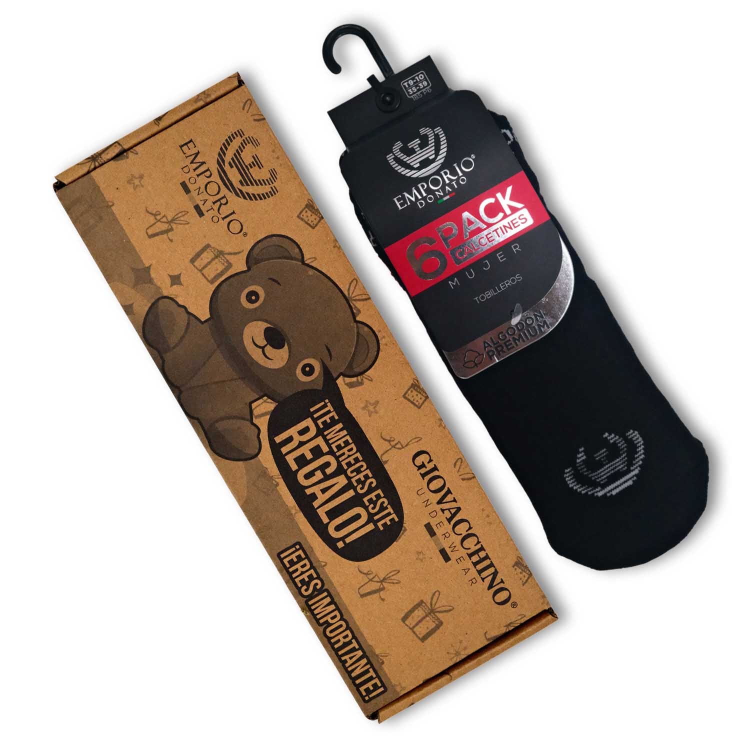 PACK DE 6 CALCETINES TOBILLEROS DEPORTIVOS MUJER - 7