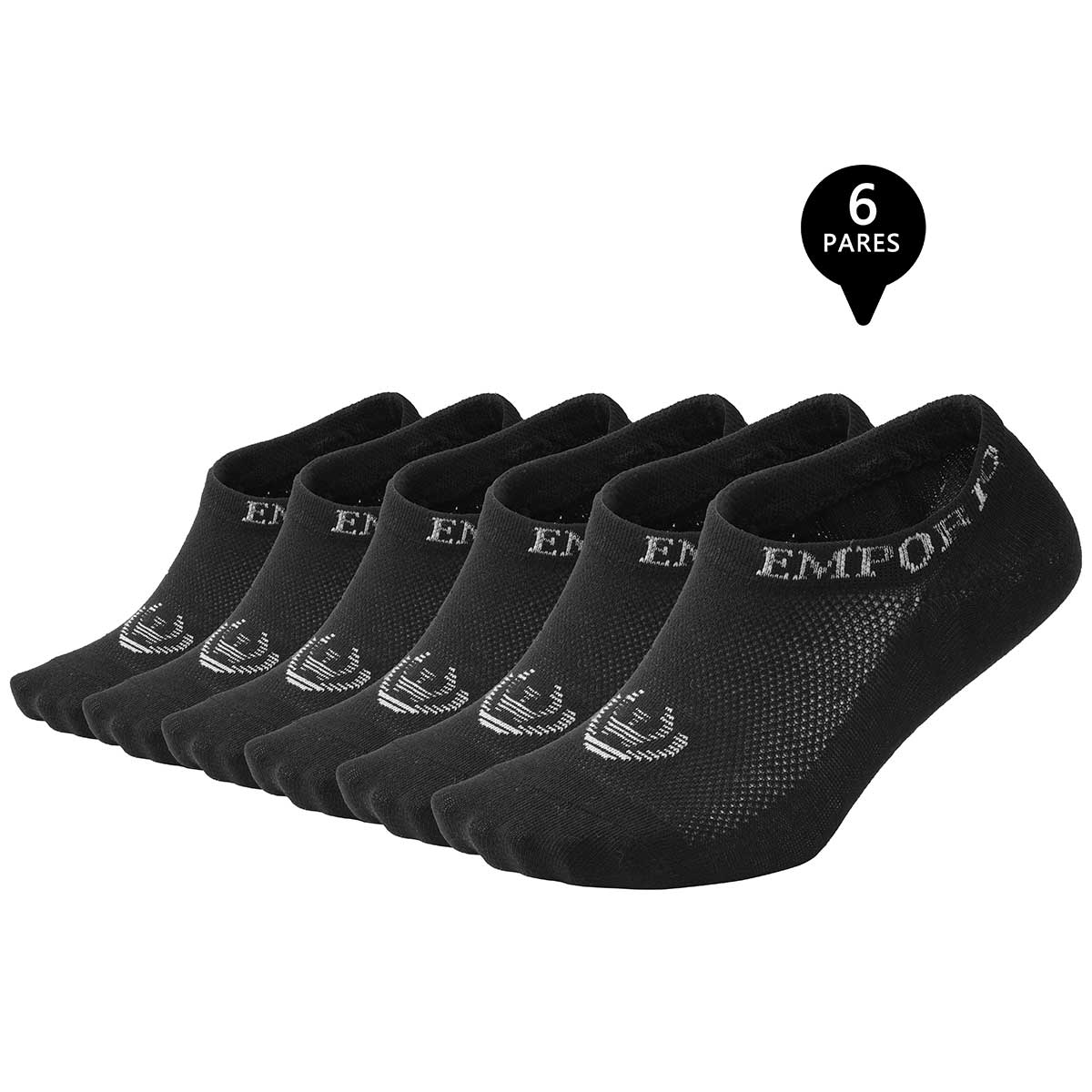 PACK DE 6 CALCETINES INVISIBLES DEPORTIVOS MUJER - 1
