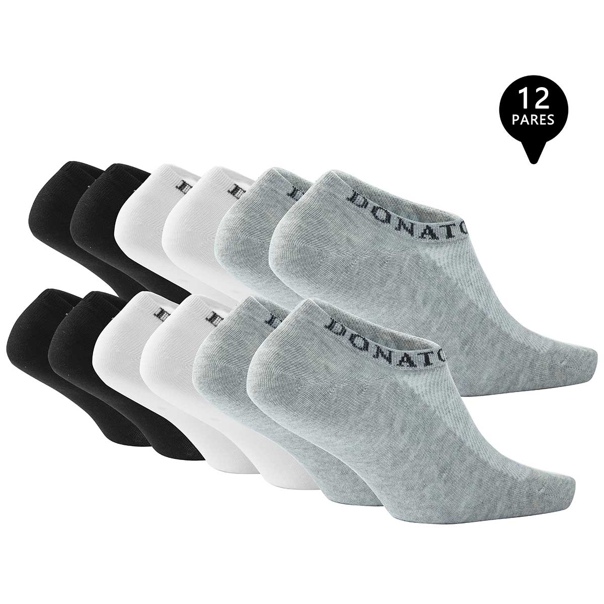 PACK DE 12 CALCETINES INVISIBLES DEPORTIVOS MUJER - 2