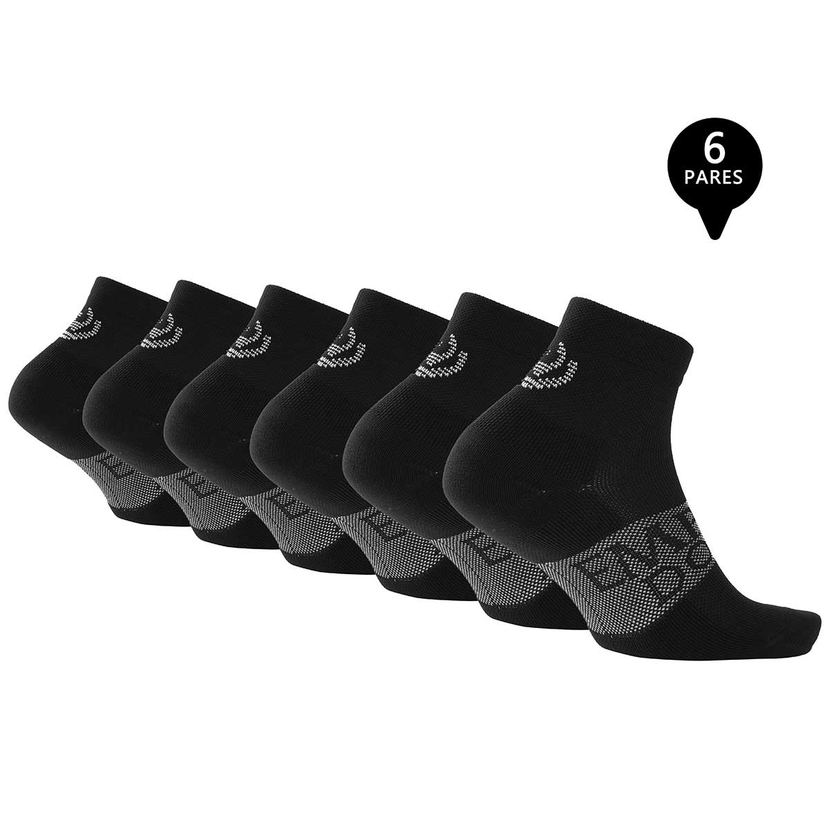 PACK DE 6 CALCETINES CORTOS DEPORTIVOS HOMBRE PREMIUM - 2