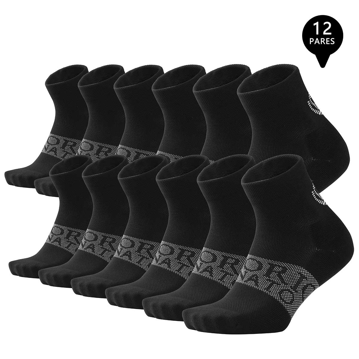 PACK DE 12 CALCETINES CORTOS DEPORTIVOS HOMBRE PREMIUM - 2