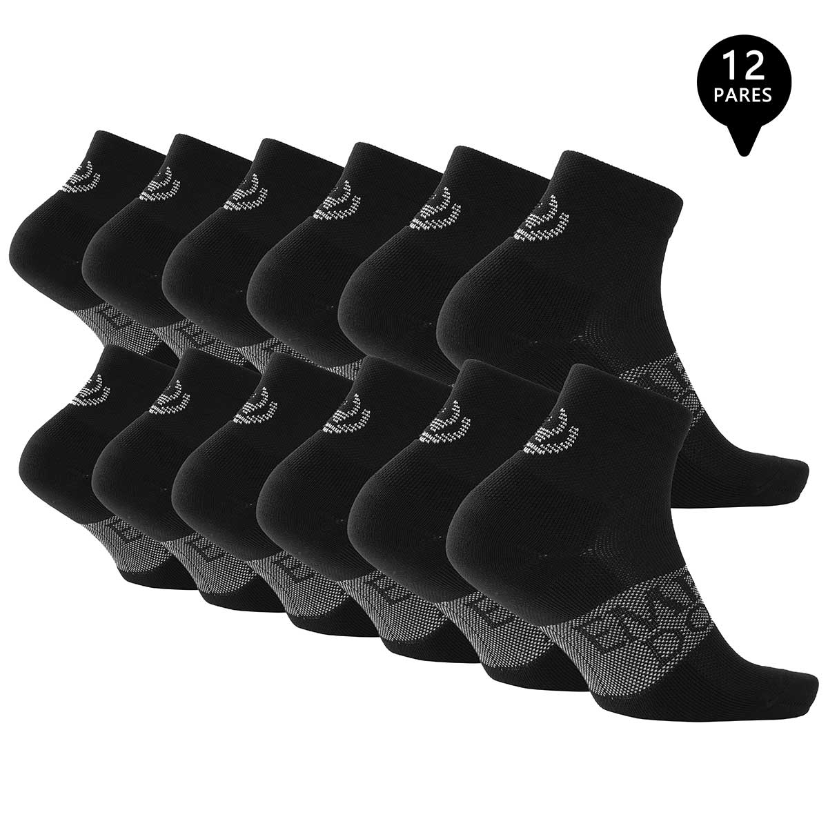 PACK DE 12 CALCETINES CORTOS DEPORTIVOS HOMBRE PREMIUM - 3