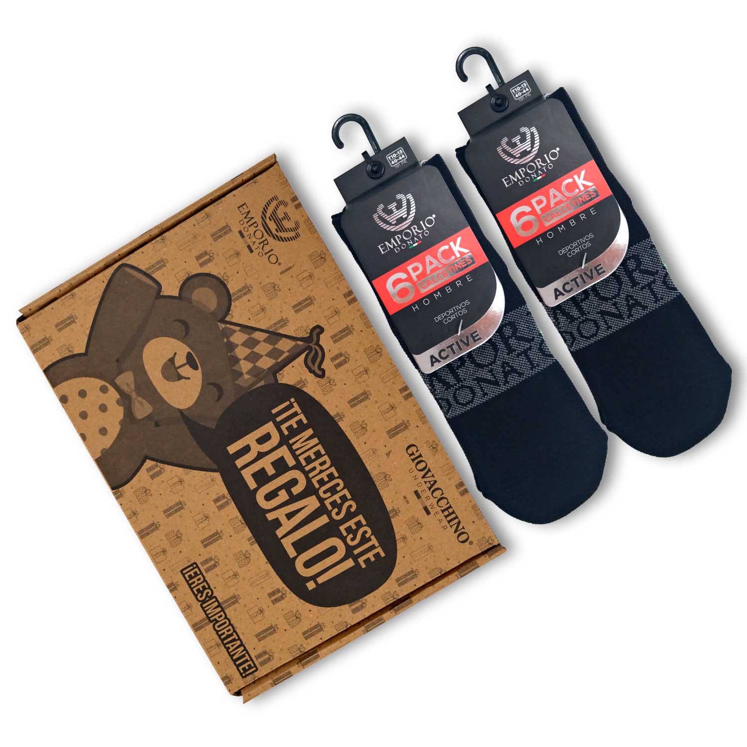PACK DE 12 CALCETINES CORTOS DEPORTIVOS HOMBRE PREMIUM - 6