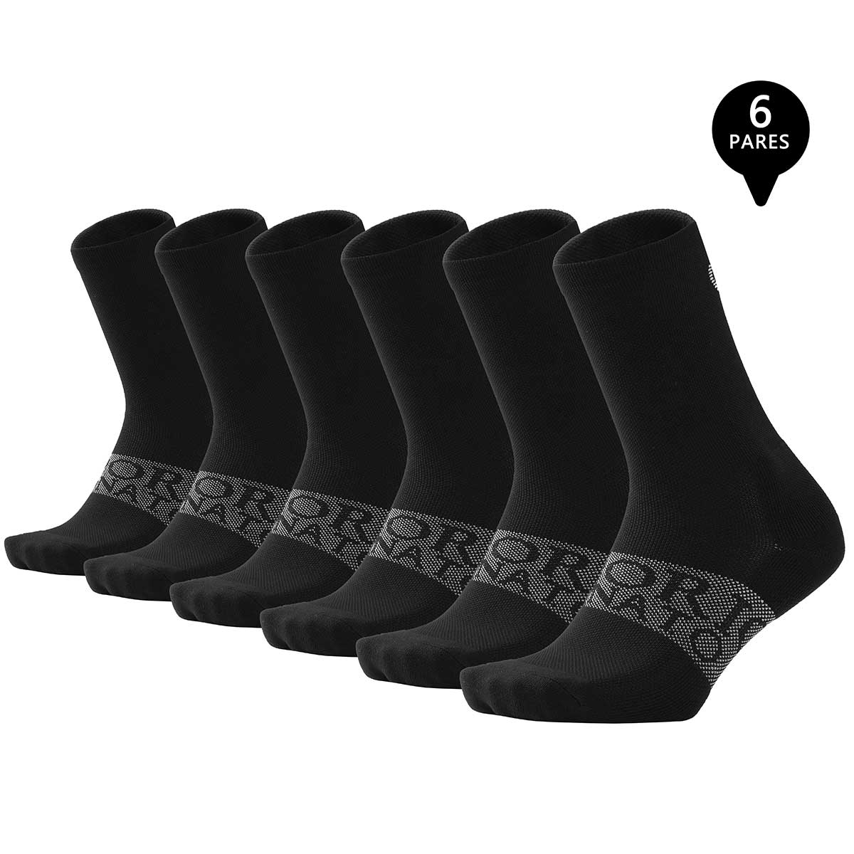 PACK DE 6 CALCETINES LARGOS DEPORTIVOS HOMBRE PREMIUM - 1
