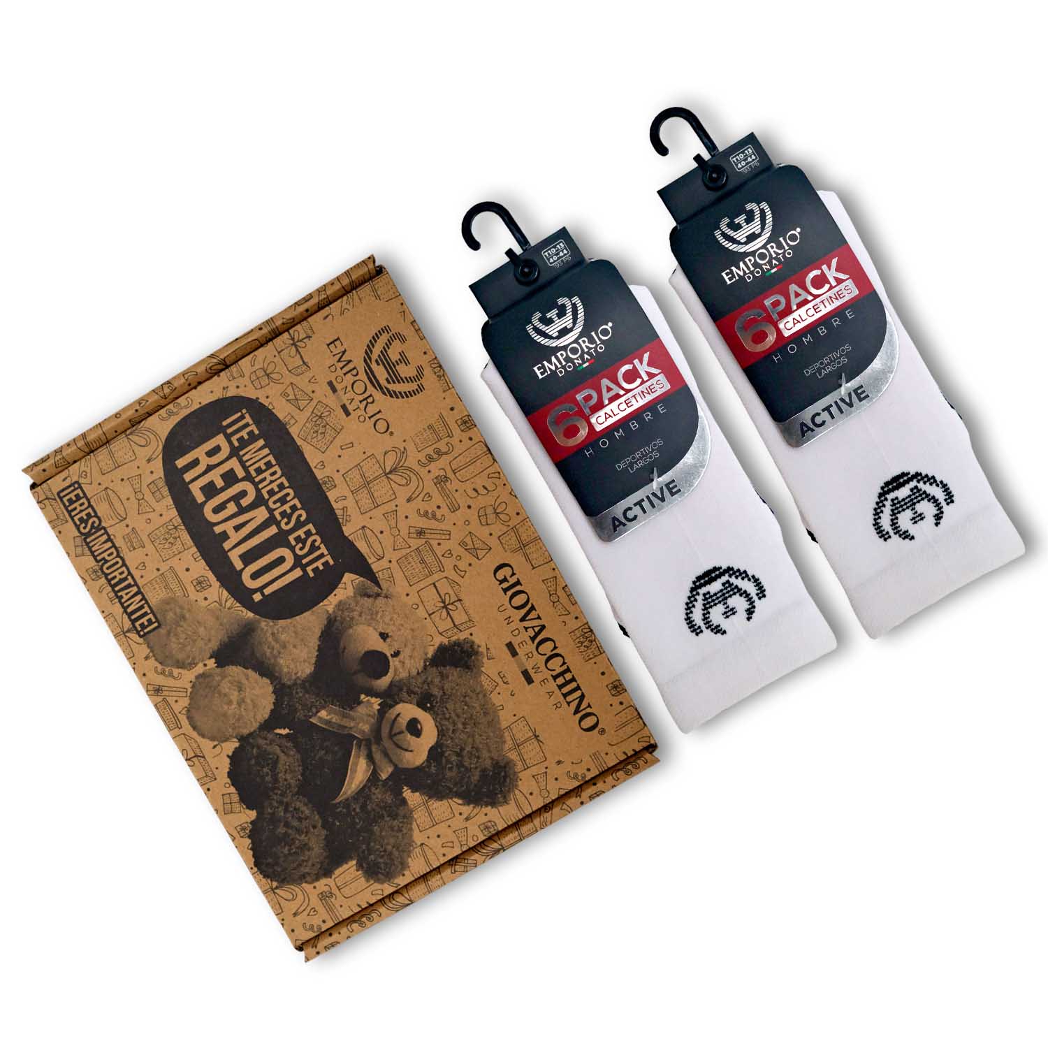 PACK DE 12 CALCETINES LARGOS DEPORTIVOS HOMBRE PREMIUM - 7