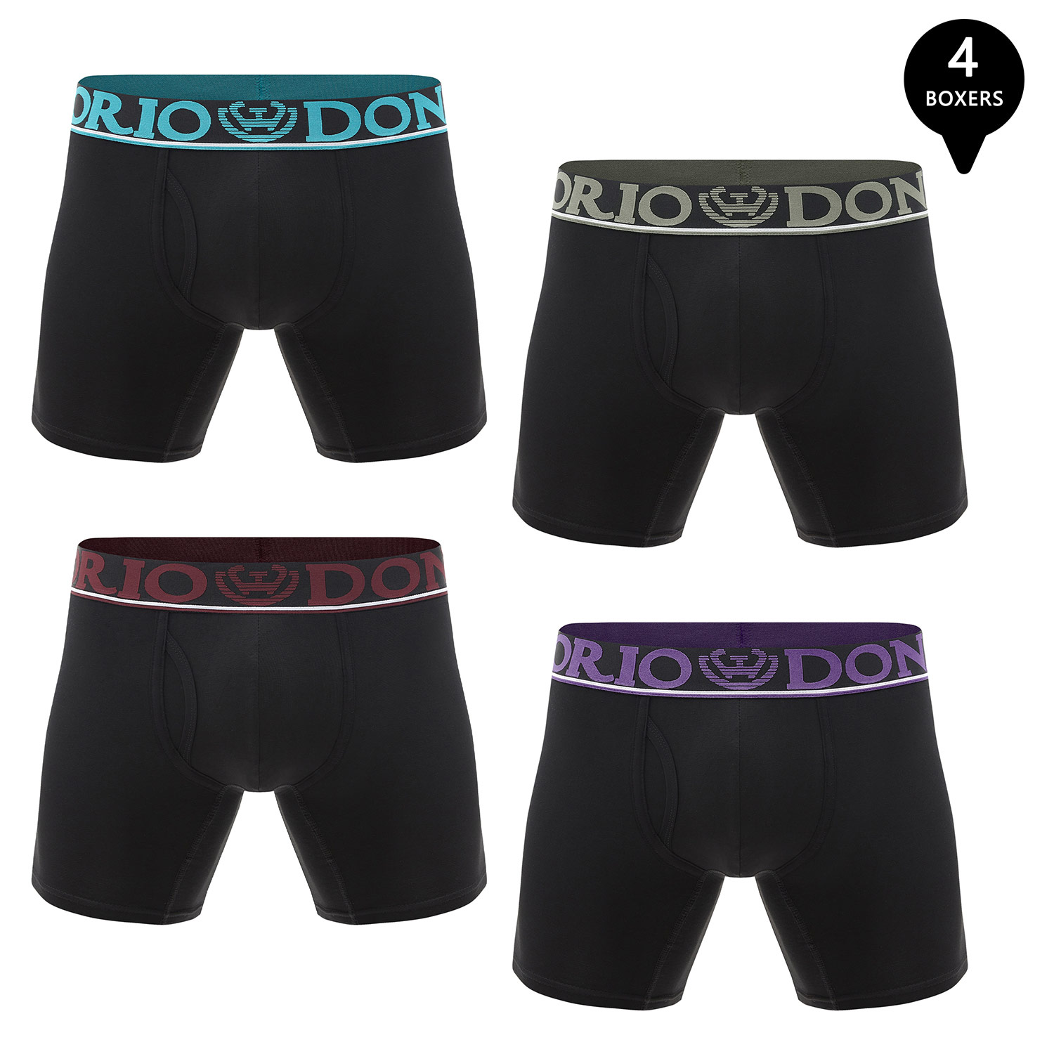 PACK DE 4 BOXER MEDIO ALGODÓN HOMBRE - 1