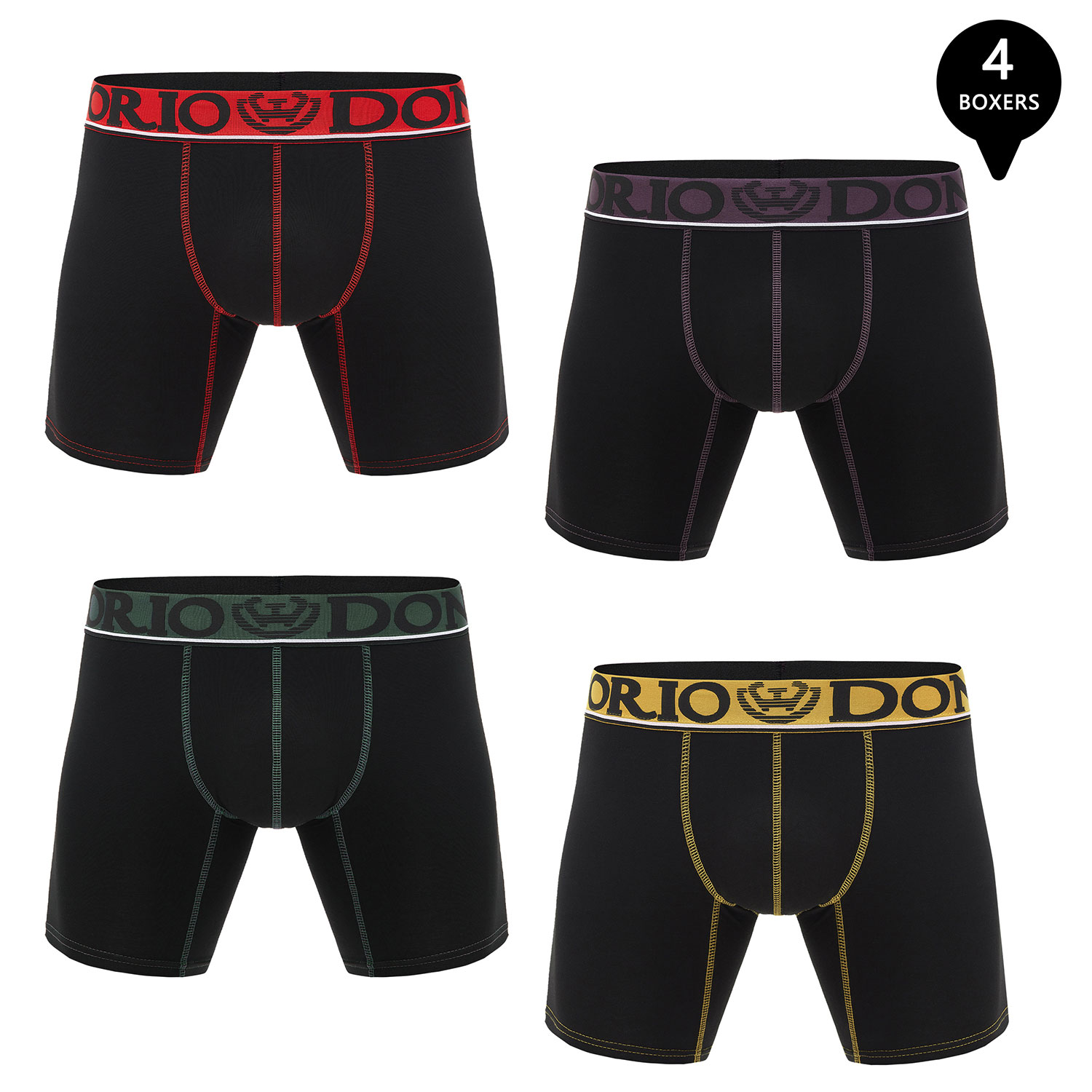 PACK DE 4 BOXER MEDIO ALGODÓN HOMBRE - 1