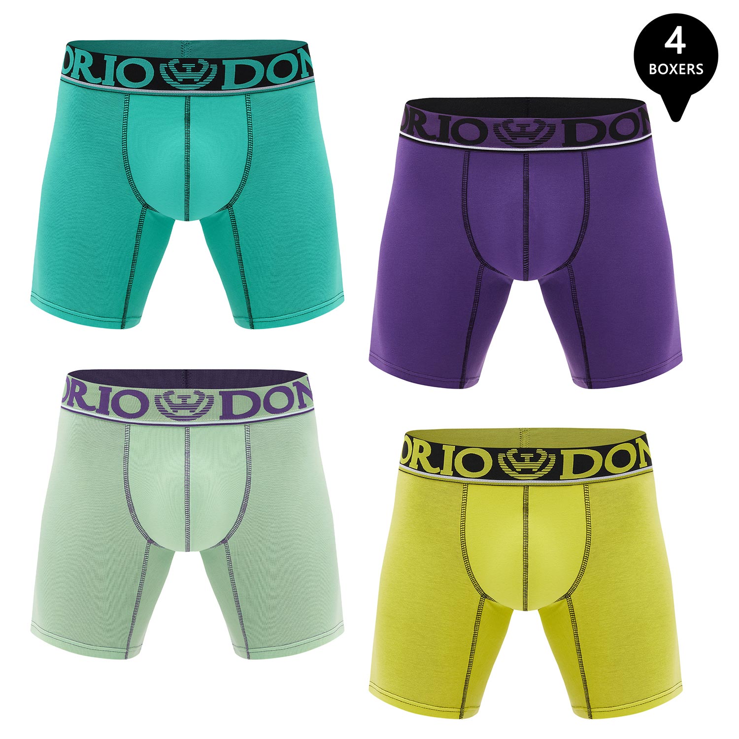 PACK DE 4 BOXER MEDIO ALGODÓN HOMBRE - 1