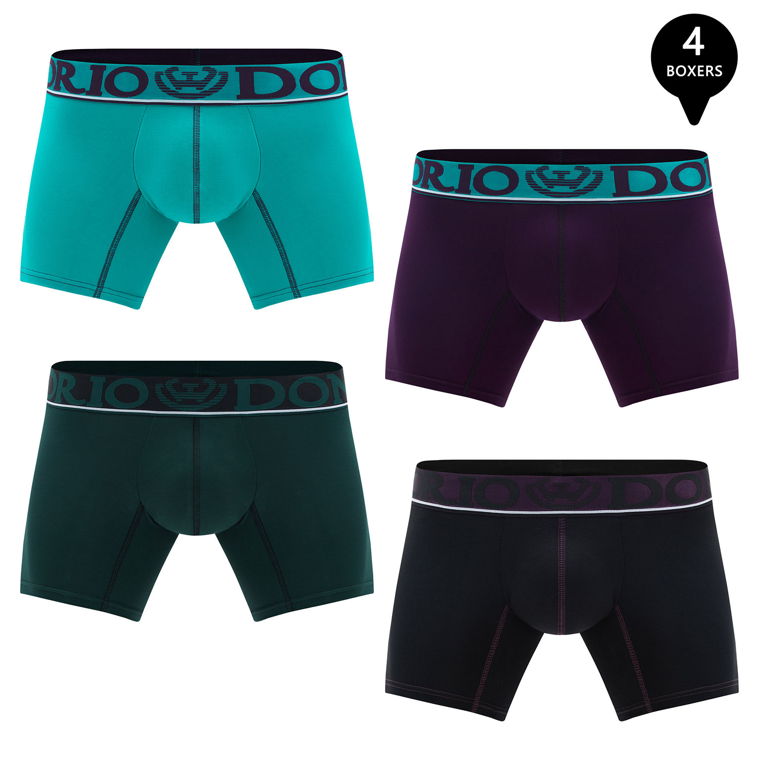 PACK DE 4 BOXER MEDIO ALGODÓN HOMBRE - 1