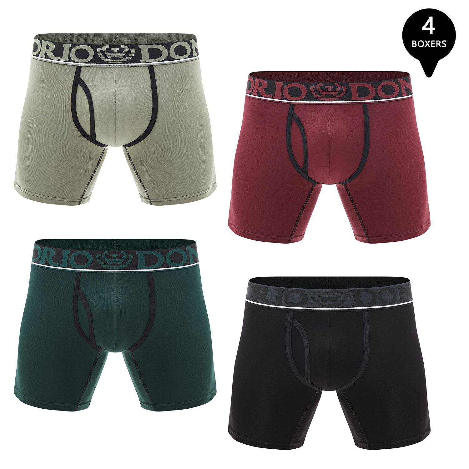 PACK DE 4 BOXER MEDIO ALGODÓN HOMBRE - 1