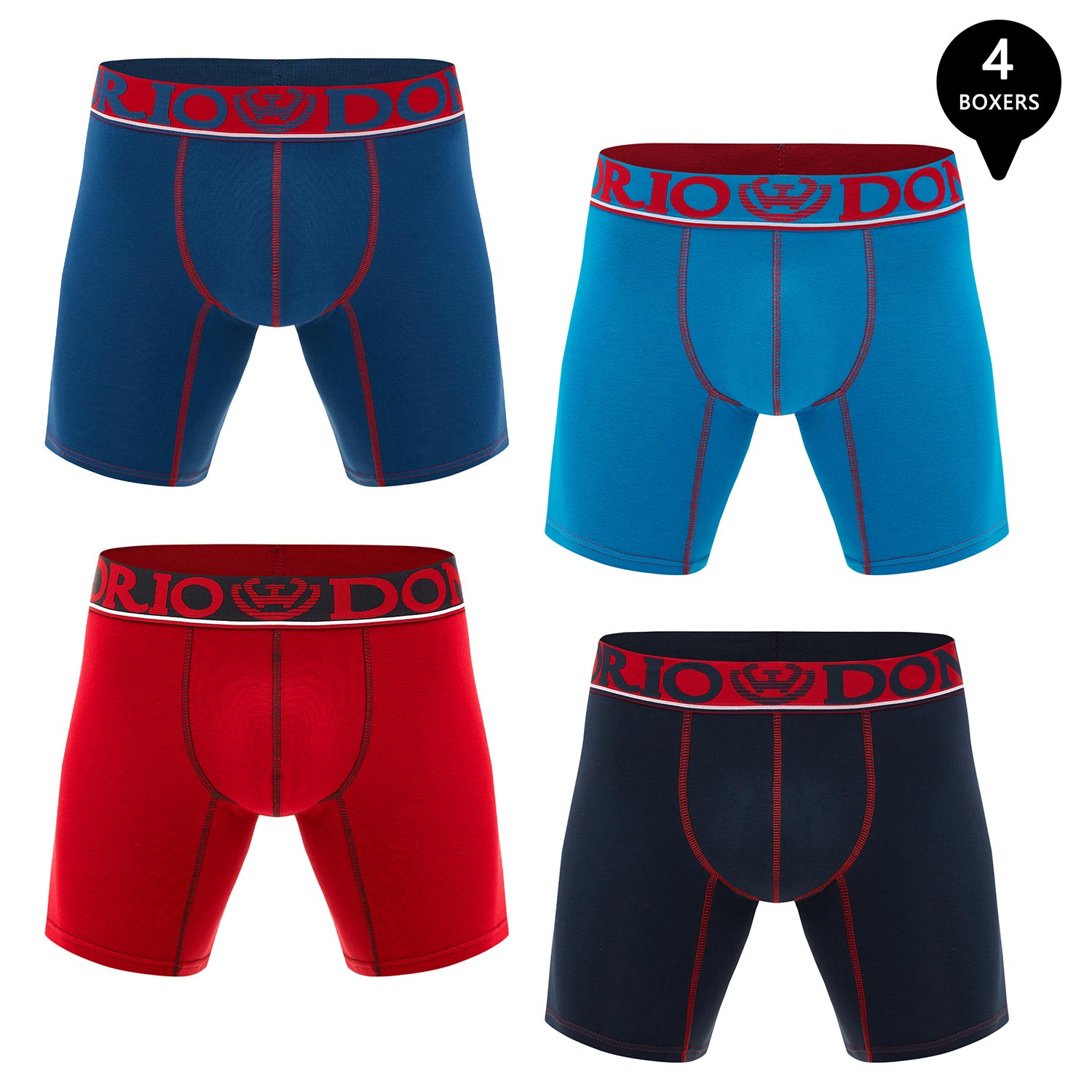 PACK DE 4 BOXER MEDIO ALGODÓN HOMBRE - 1