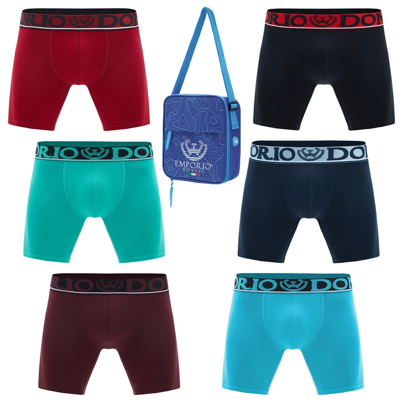 PACK DE 6 BOXER MEDIO ALGODÓN HOMBRE CON BOLSO REGALO - 1