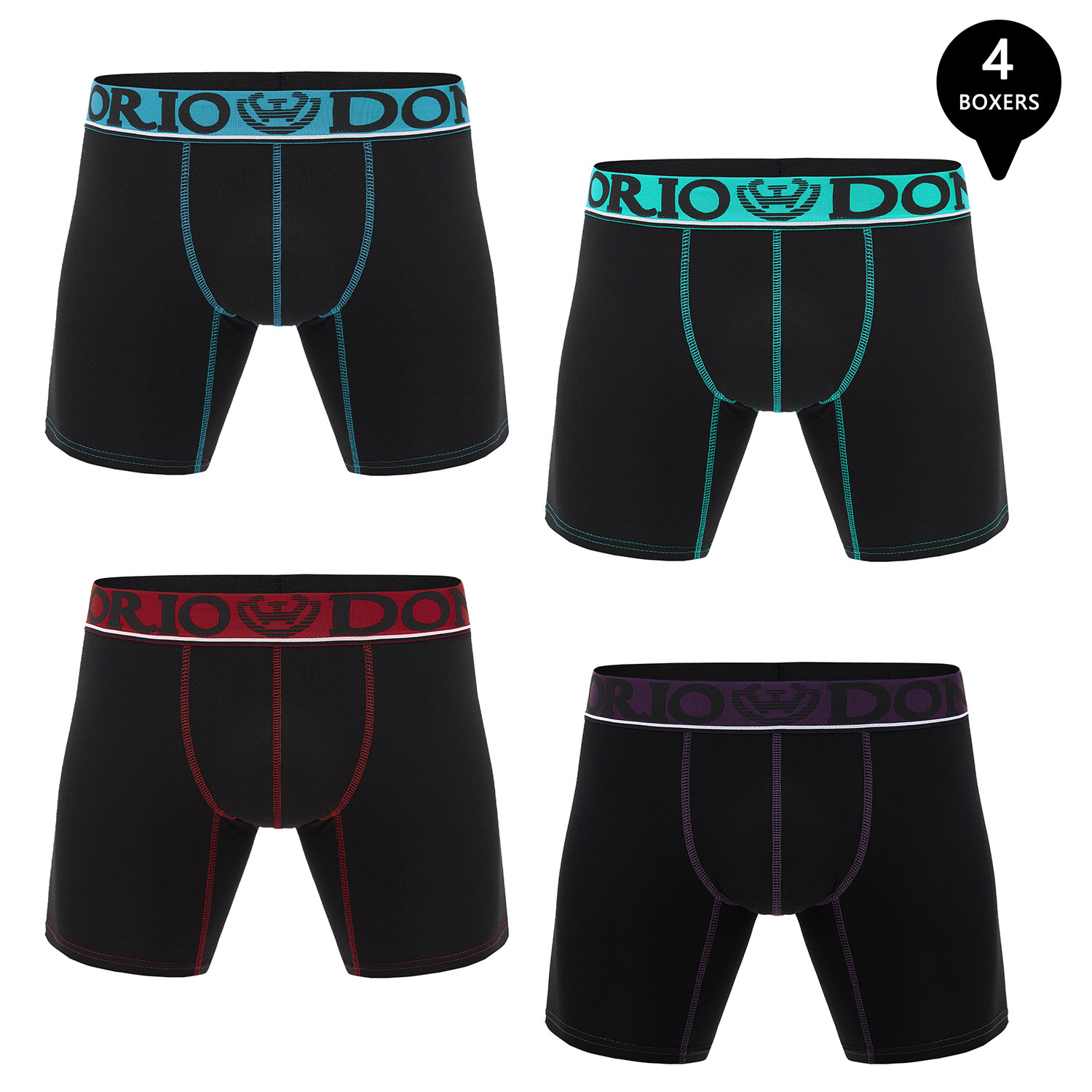 PACK DE 4 BOXER MEDIO ALGODÓN HOMBRE - 1