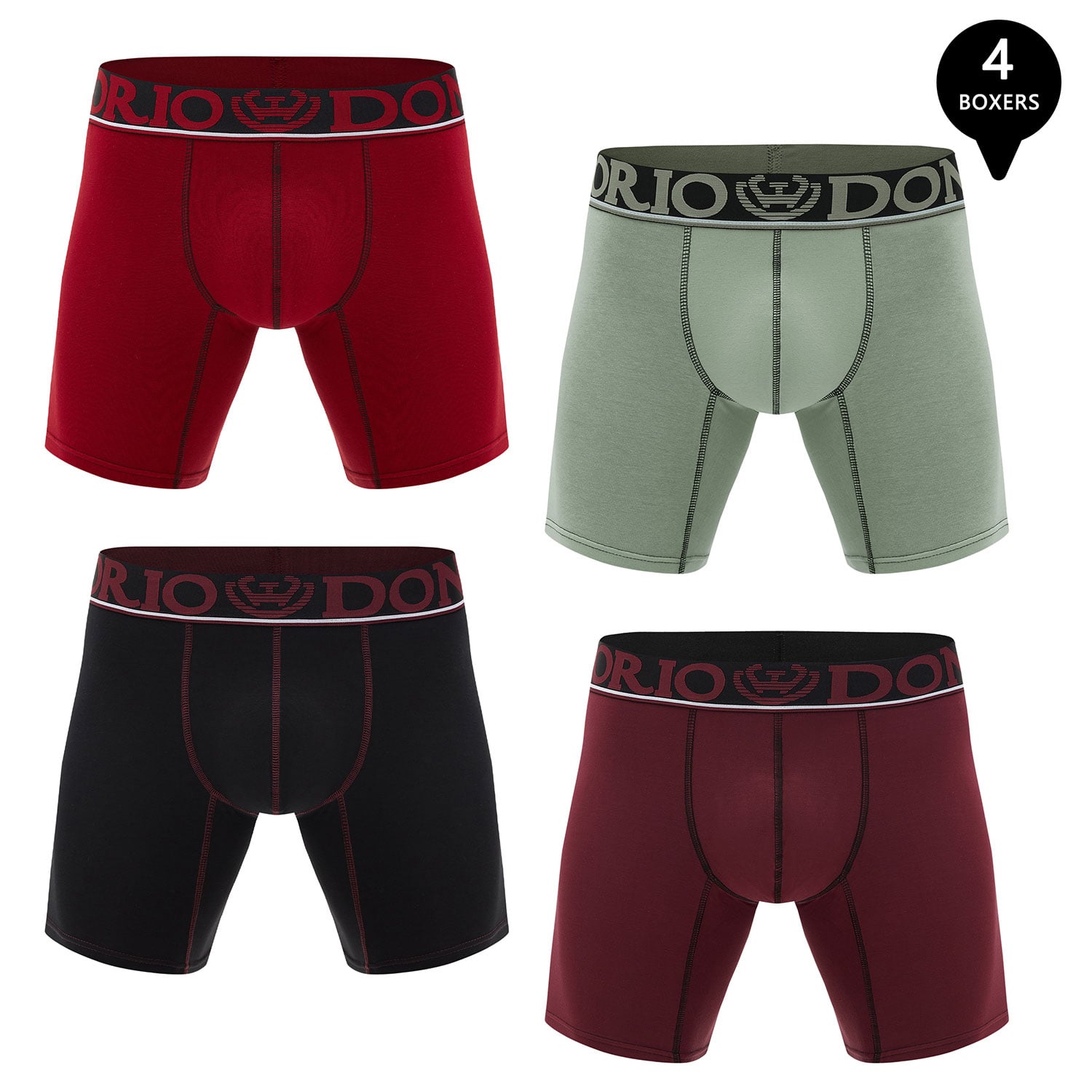 PACK DE 4 BOXER MEDIO ALGODÓN HOMBRE - 1