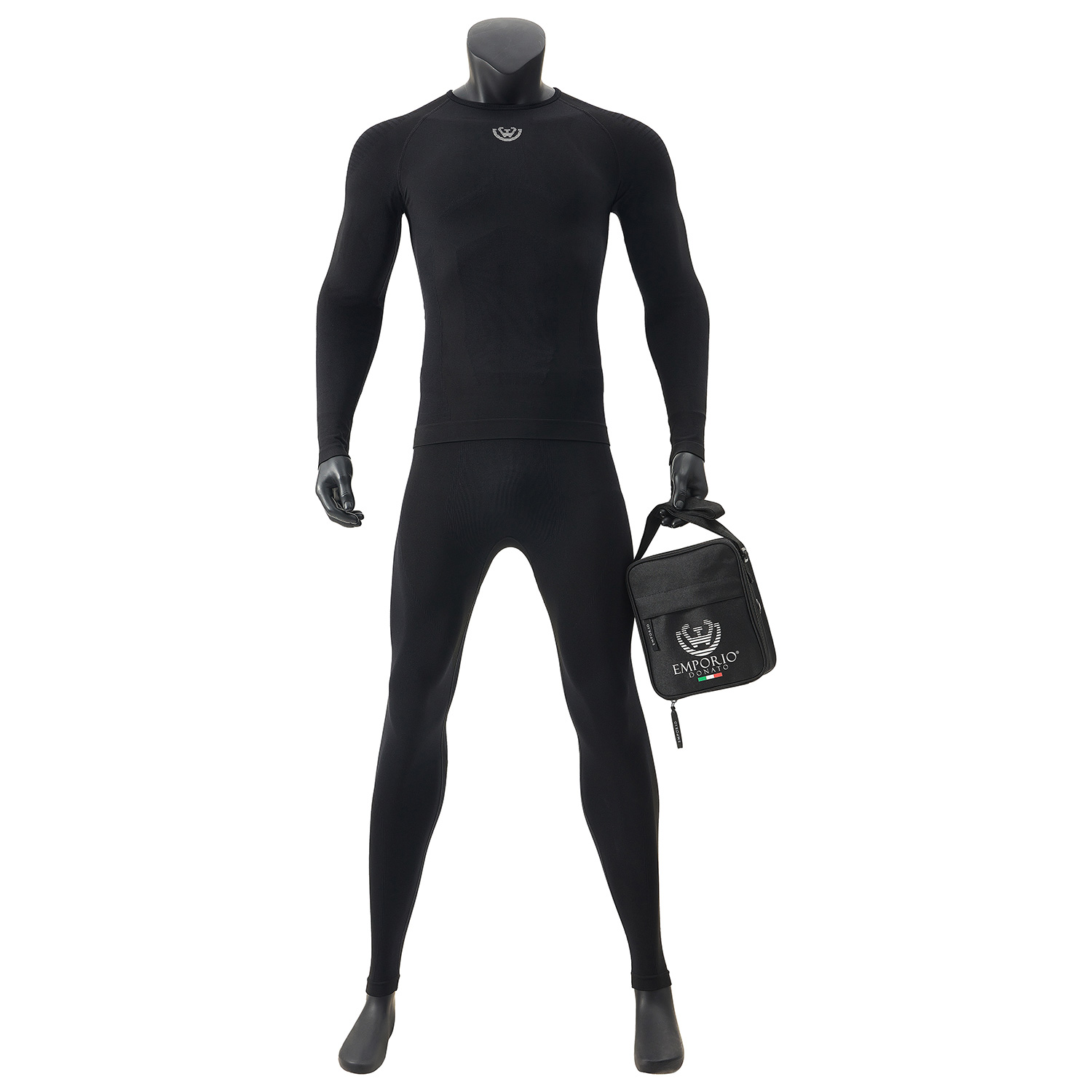 PACK DE CAMISETA Y CALZA DEPORTIVA PRIMERA CAPA HOMBRE+BOLSO REGALO - 1