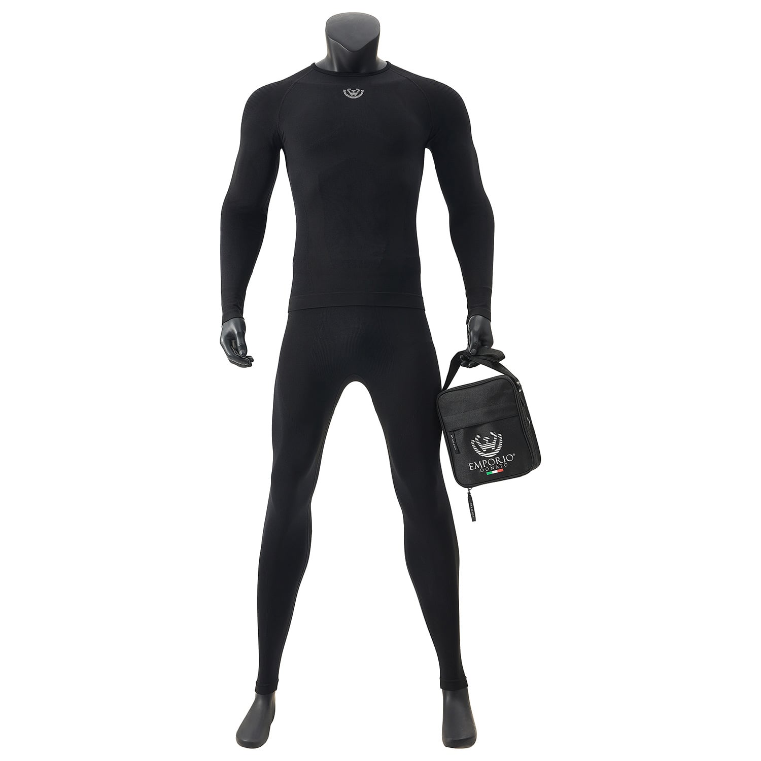 PACK DE CAMISETA Y CALZA DEPORTIVA PRIMERA CAPA HOMBRE+BOLSO REGALO - 1