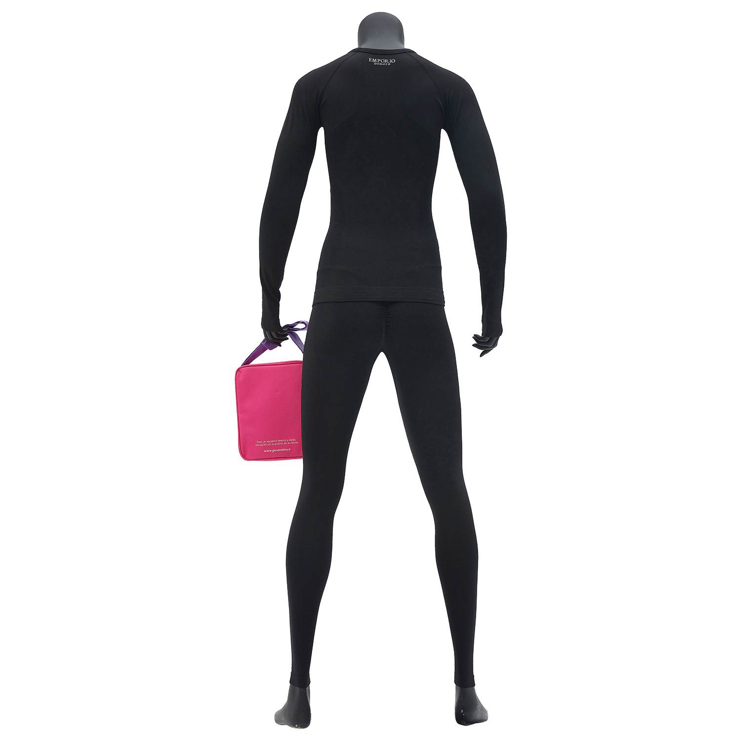 PACK DE CAMISETA Y CALZA DEPORTIVA PRIMERA CAPA MICROFIBRA MUJER CON BOLSO REGALO - 2