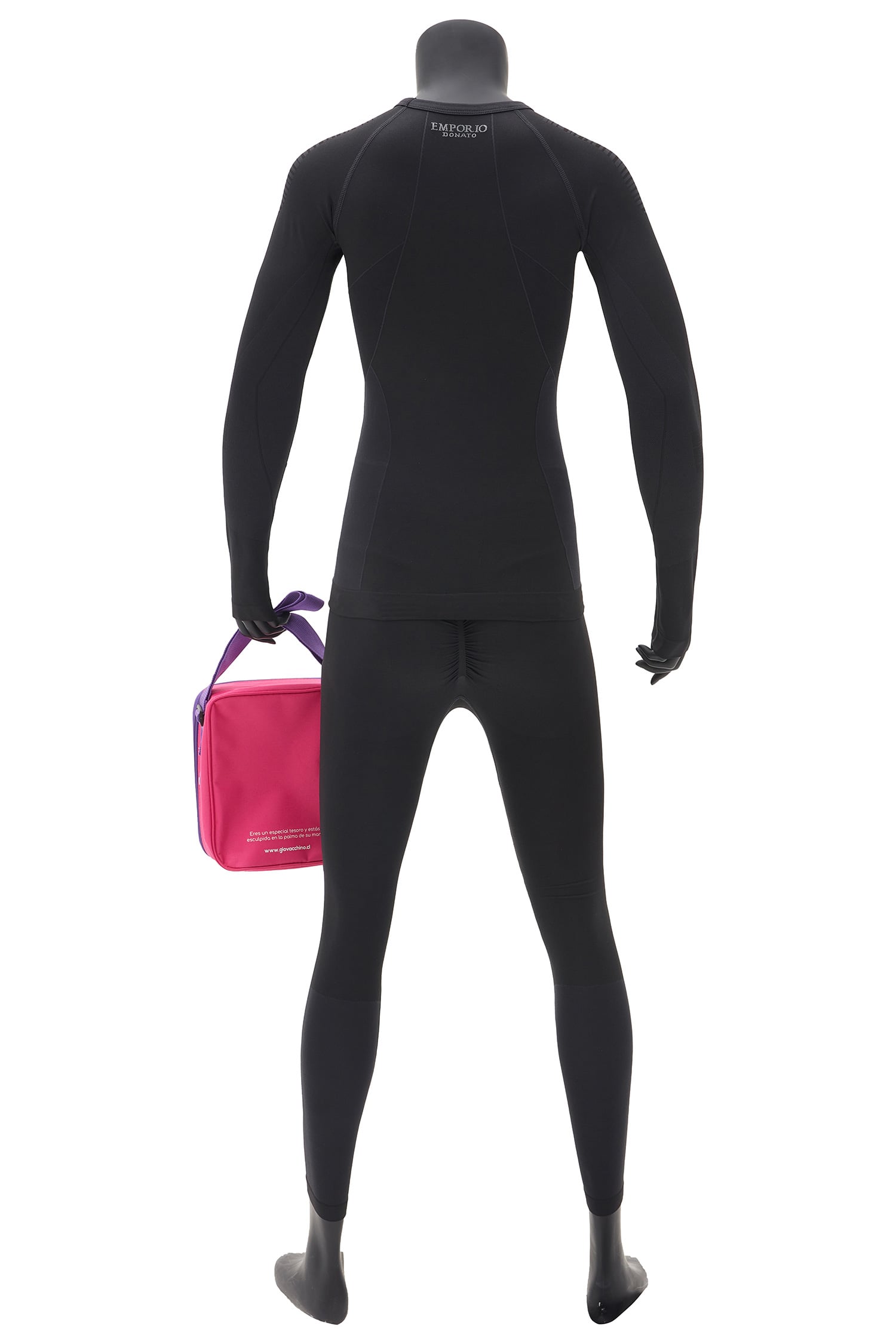 PACK DE CAMISETA Y CALZA DEPORTIVA PRIMERA CAPA MICROFIBRA MUJER CON BOLSO REGALO - 2