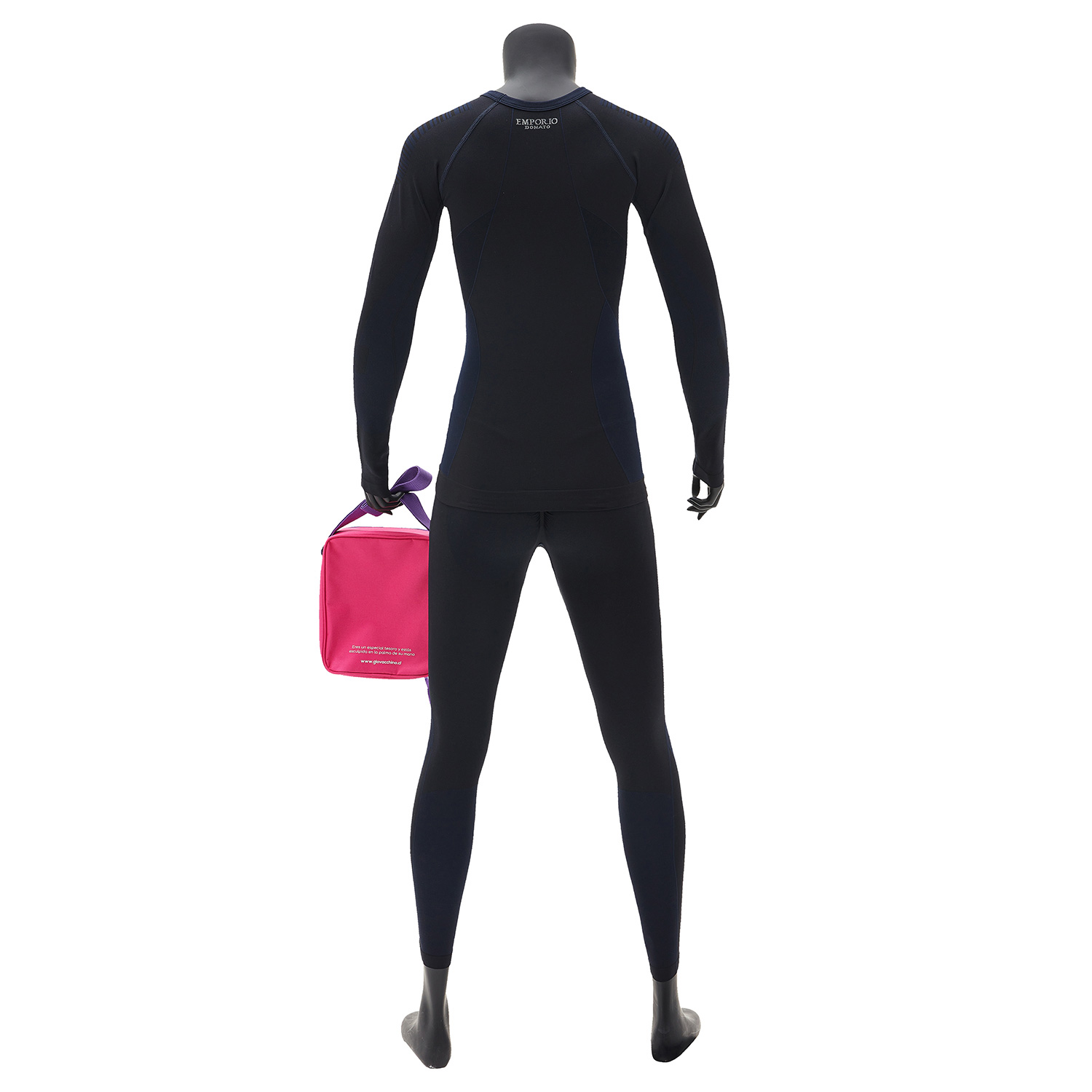 PACK DE CAMISETA Y CALZA DEPORTIVA PRIMERA CAPA MICROFIBRA MUJER CON BOLSO REGALO - 2