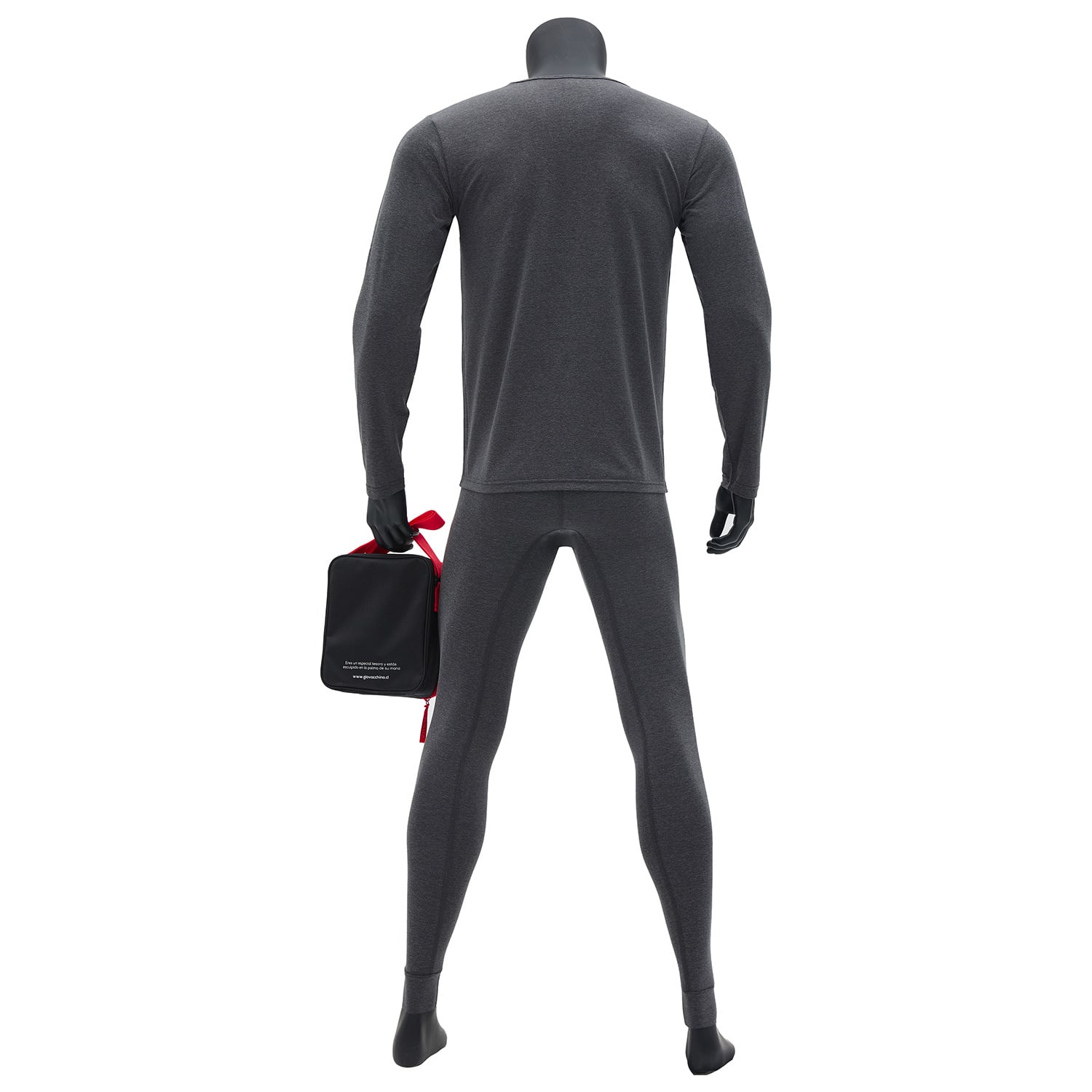PACK DE CAMISETA Y CALZA TERMICA PRIMERA CAPA HOMBRE + BOLSO DE REGALO - 2