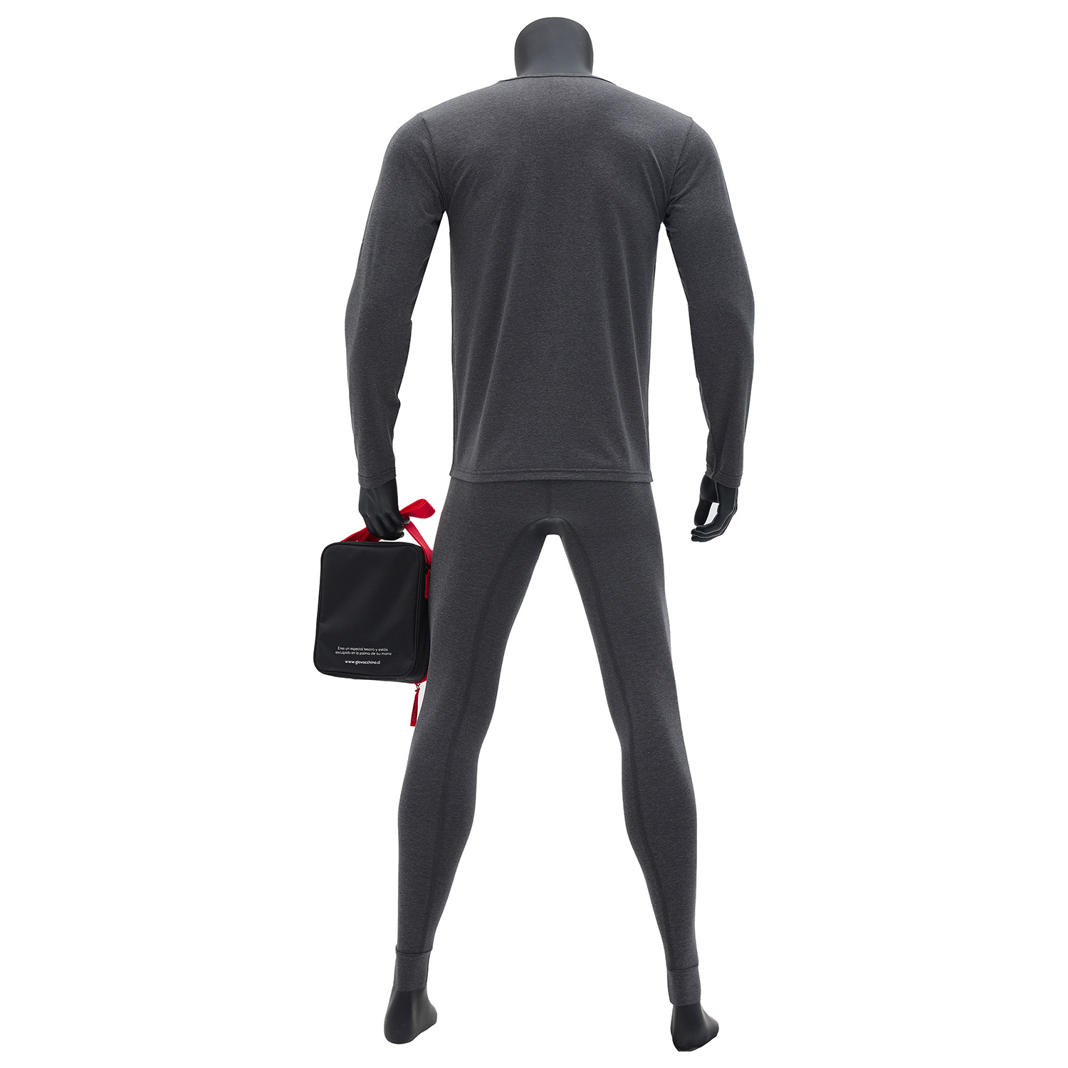 PACK DE CAMISETA Y CALZA TERMICA PRIMERA CAPA HOMBRE + BOLSO DE REGALO - 2