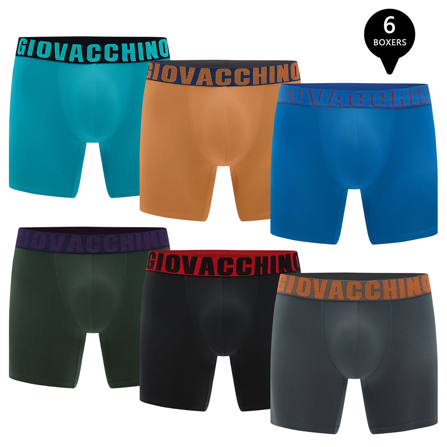 PACK DE 6 BOXER MEDIO ALGODÓN HOMBRE - 1
