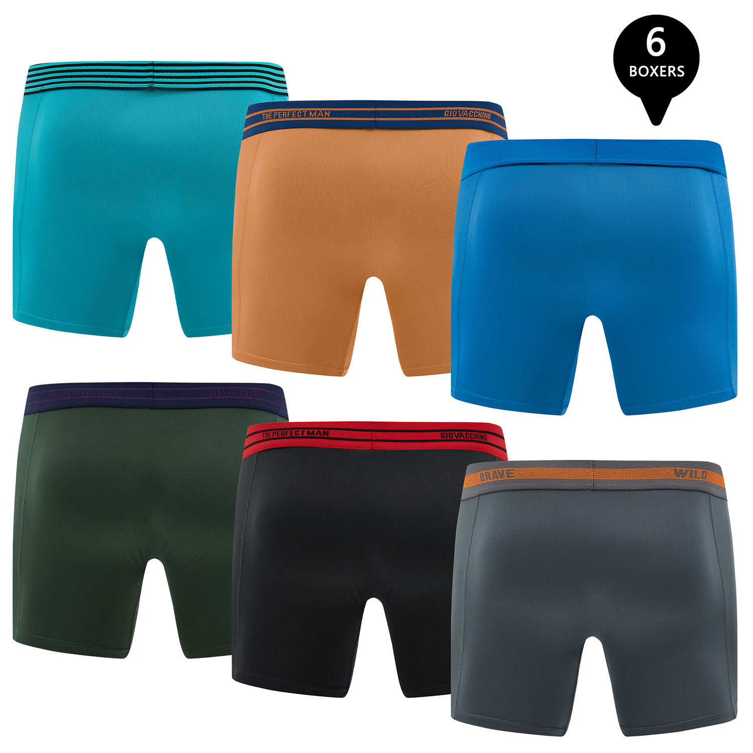 PACK DE 6 BOXER MEDIO ALGODÓN HOMBRE - 2