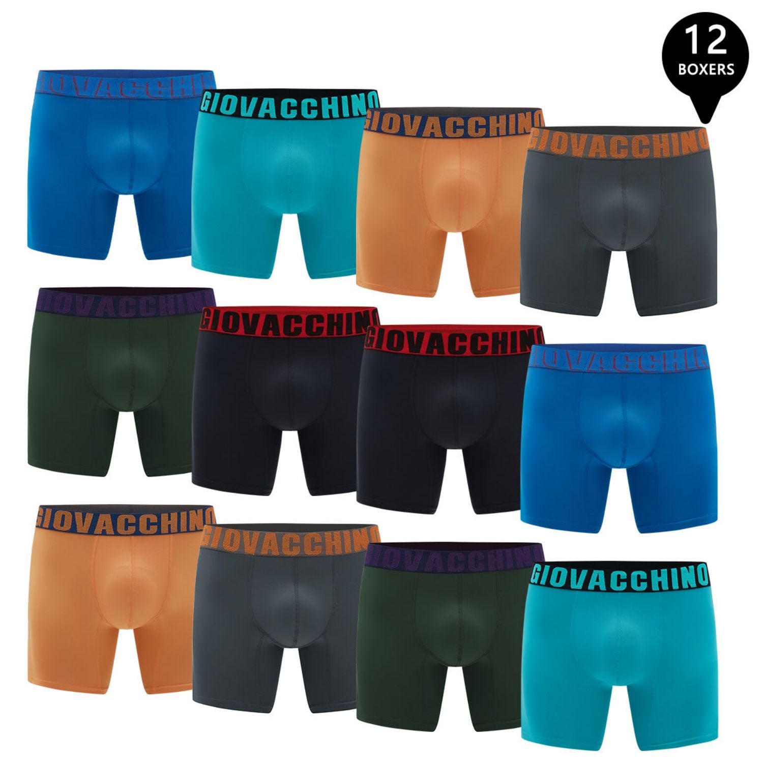 PACK DE 12 BOXER MEDIO ALGODÓN HOMBRE - 1
