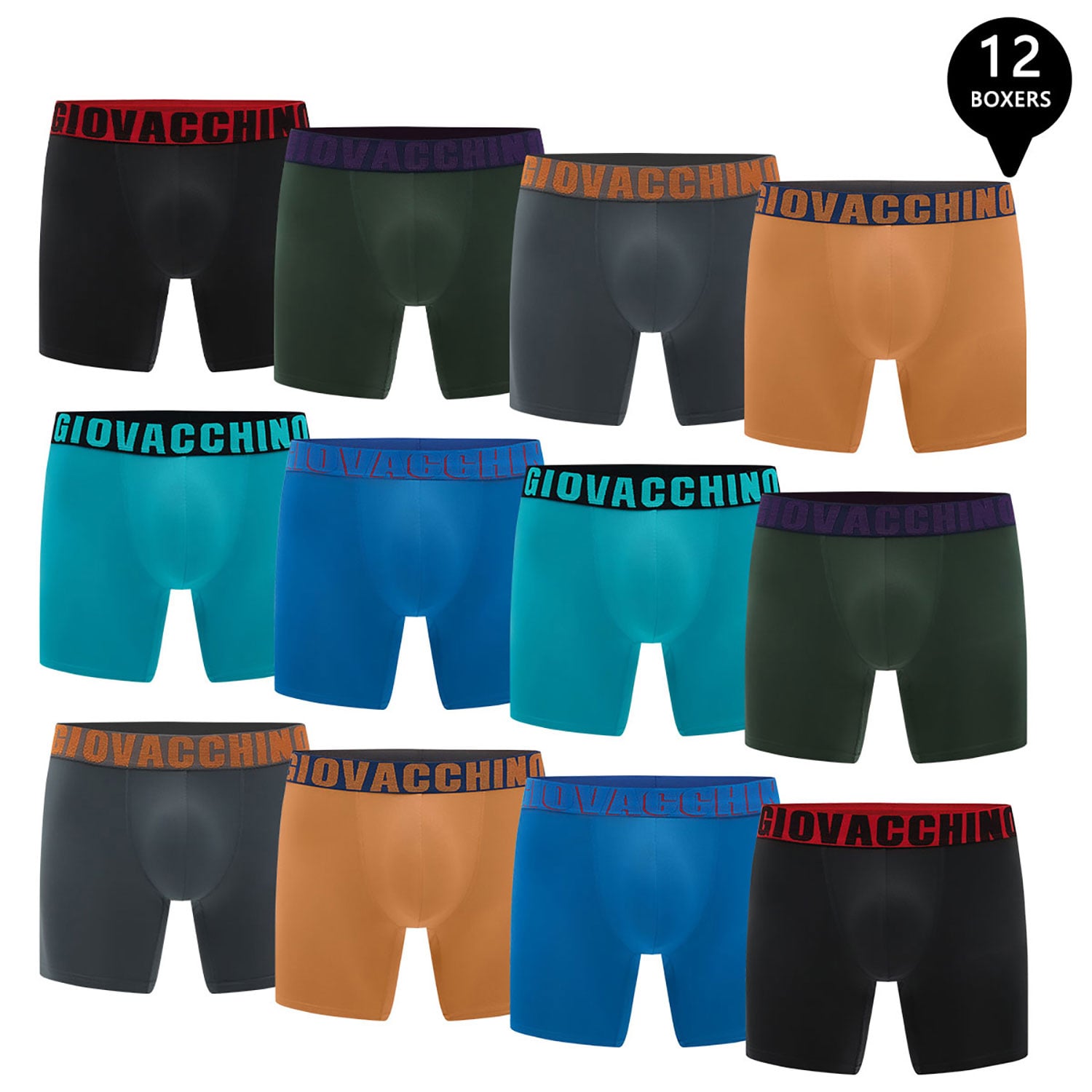 PACK DE 12 BOXER MEDIO ALGODÓN HOMBRE - 1