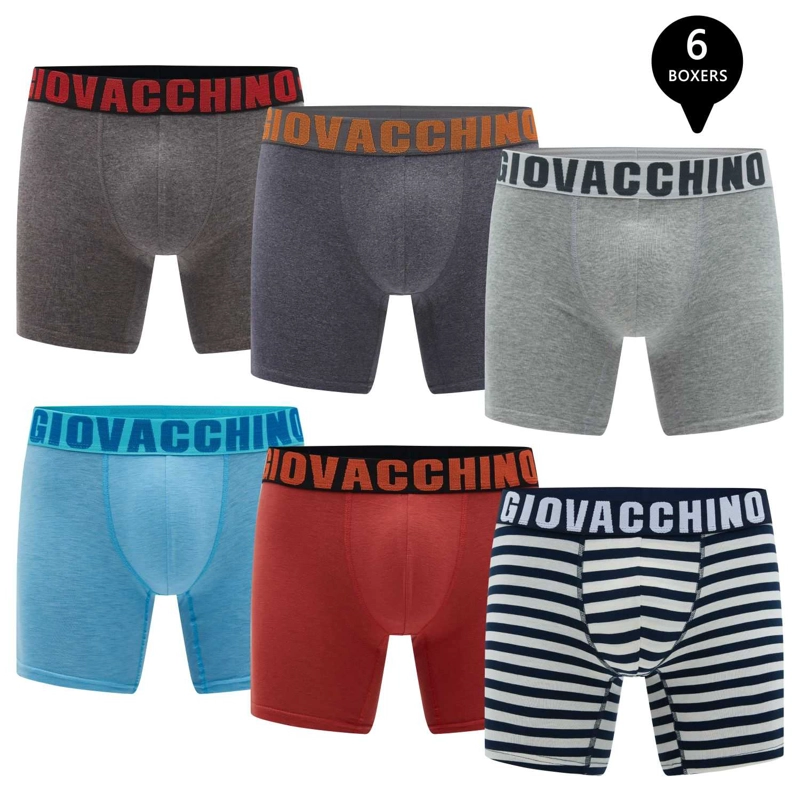 PACK DE 6 BOXER HOMBRE GIOVACCHINO MEDIO ALGODON - 1