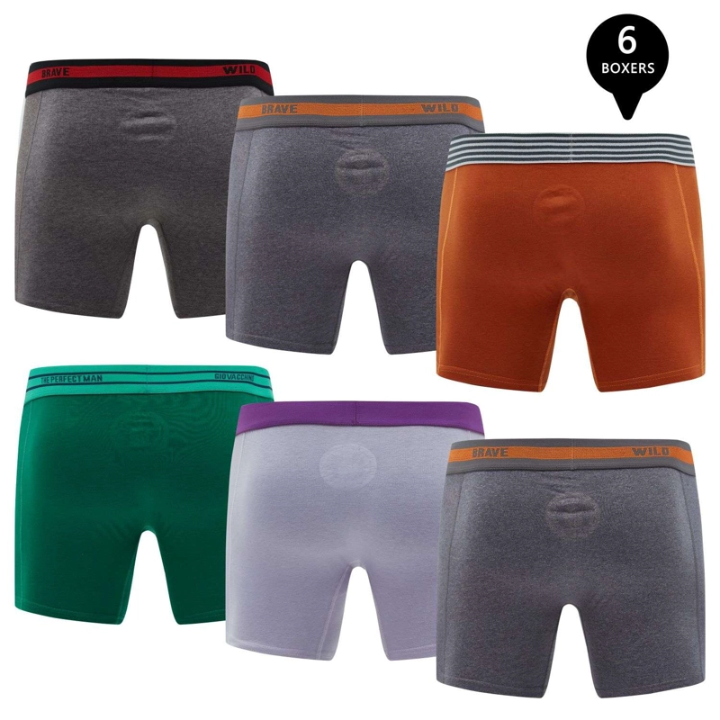 PACK DE 6 BOXER MEDIO ALGODON HOMBRE. - 2