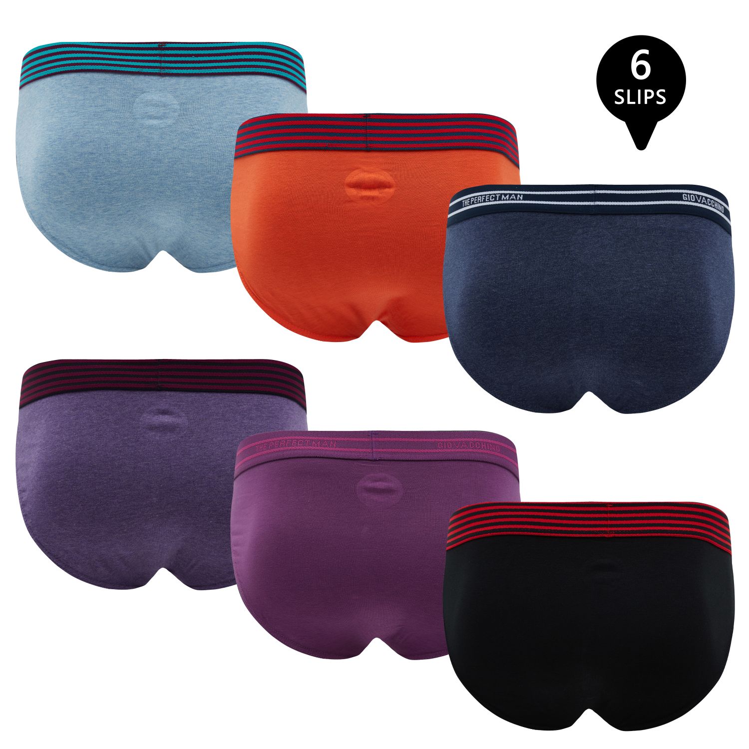 PACK DE 6 SLIP ALGODON HOMBRE - 2