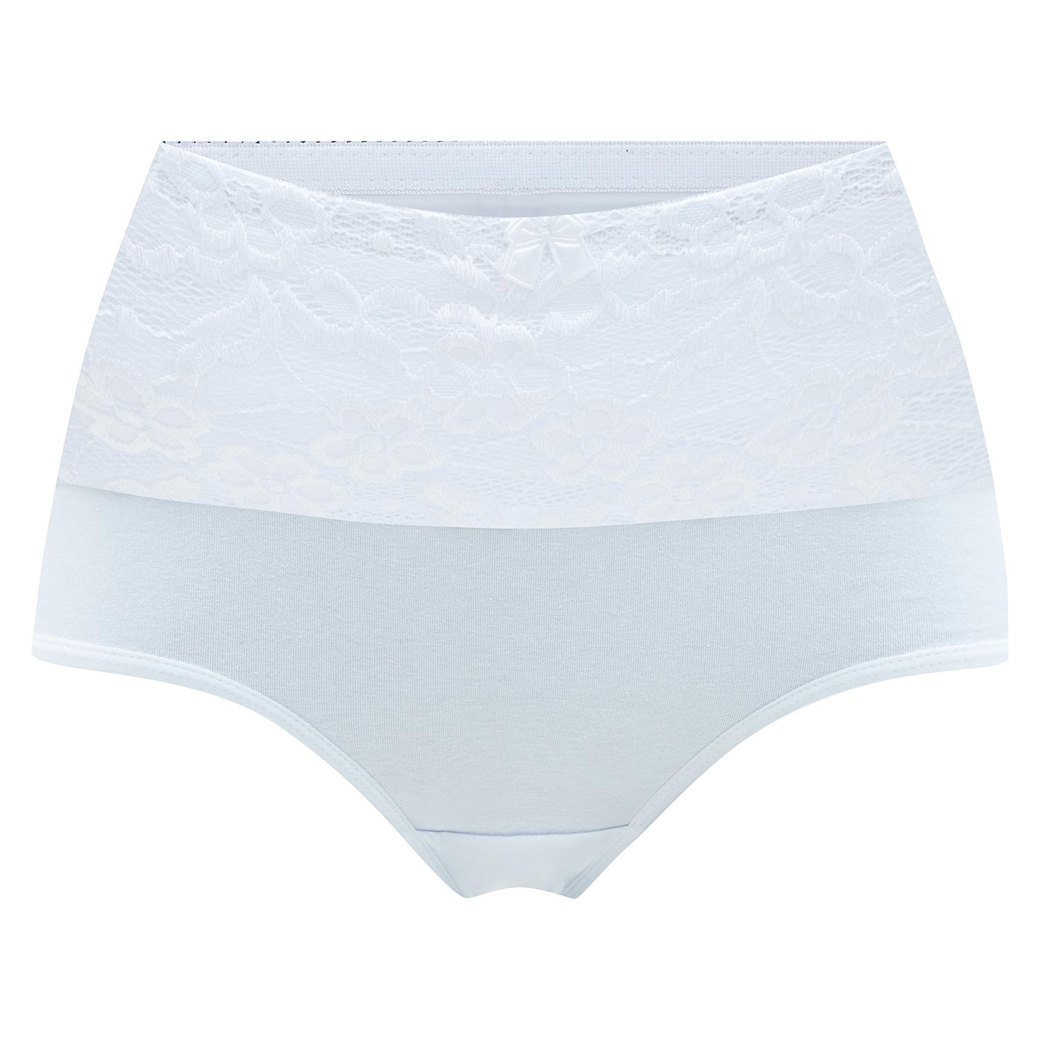 PACK DE 4 CALZON TIRO ALTO ALGODÓN CON ENCAJE - 4