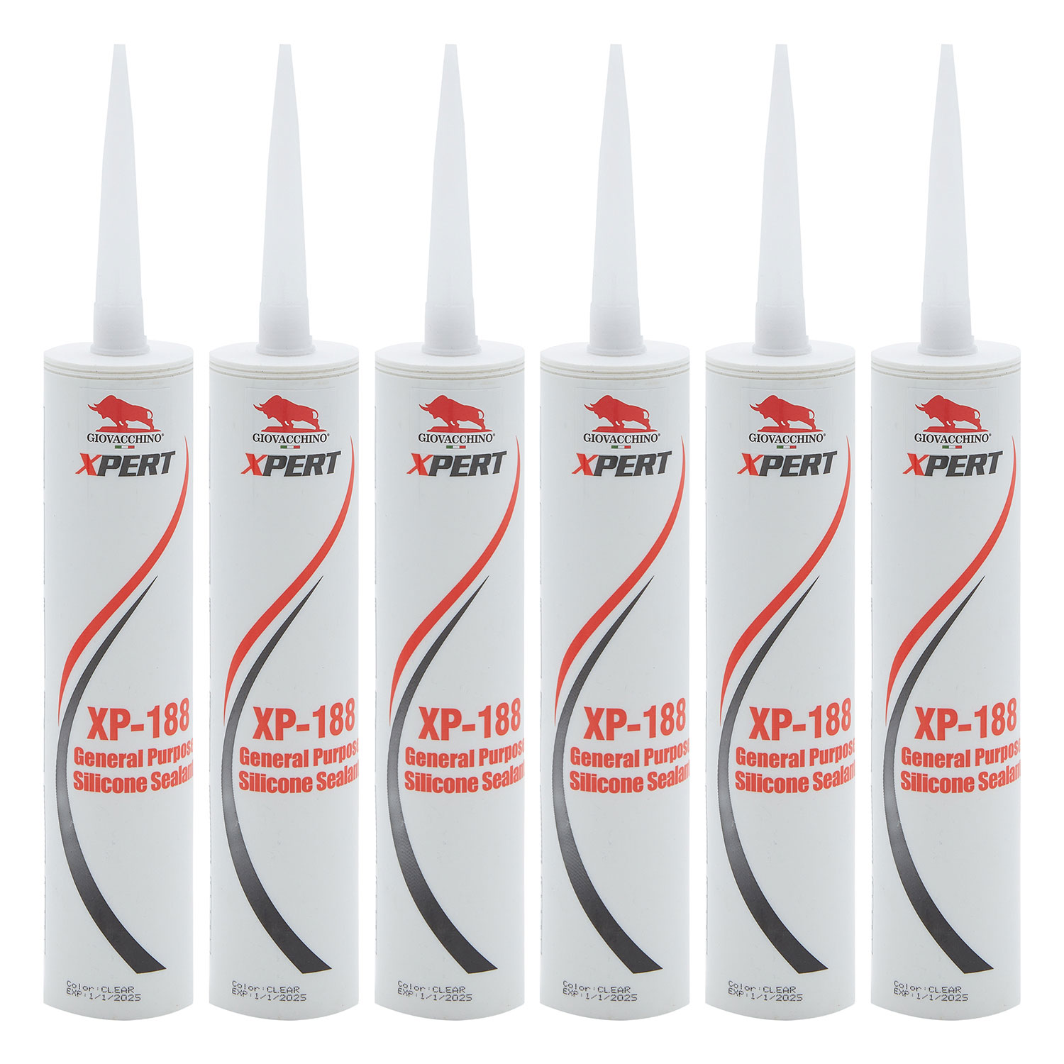 PACK DE 6 SILICONA CON FUNGICIDA NEUTRA PARA BAÑO Y COCINA 300ML - 1