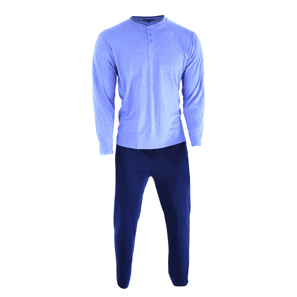 PIJAMA ALGODÓN HOMBRE GIOVACCHINO MULTICOLOR MANGA LARGA PACK 1 - 4