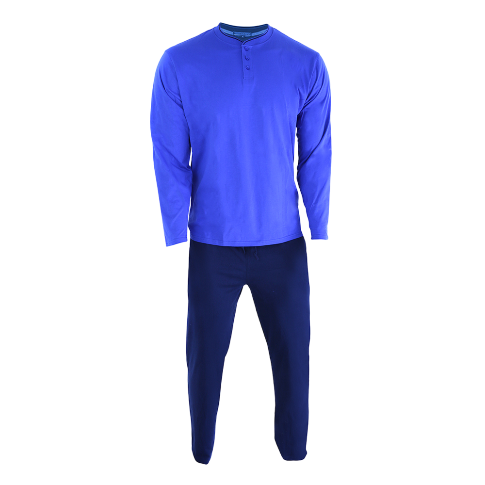 PIJAMA ALGODÓN HOMBRE GIOVACCHINO MULTICOLOR MANGA LARGA PACK 1 - 3