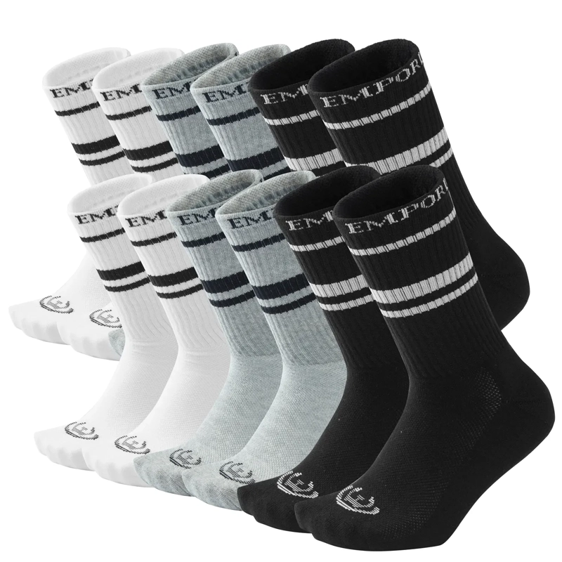 PACK DE 12 CALCETINES LARGOS DEPORTIVOS ALGODÓN UNISEX GIOVACCHINO - 1