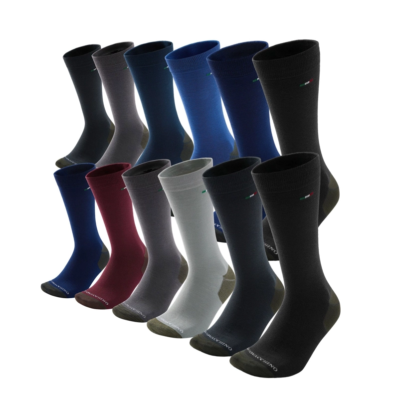 PACK DE 12 CALCETINES VESTIR BAMBÚ COBRE HOMBRE GIOVACCHINO - 1