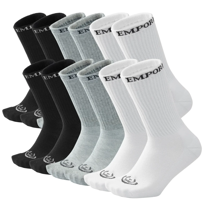 PACK DE 12 CALCETINES LARGOS DEPORTIVOS ALGODÓN UNISEX GIOVACCHINO - 1