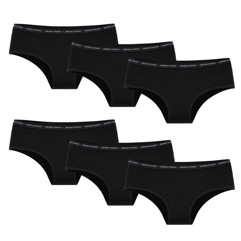 PACK DE 6  CALZONES PANTALETA ALGODON MUJER - 1