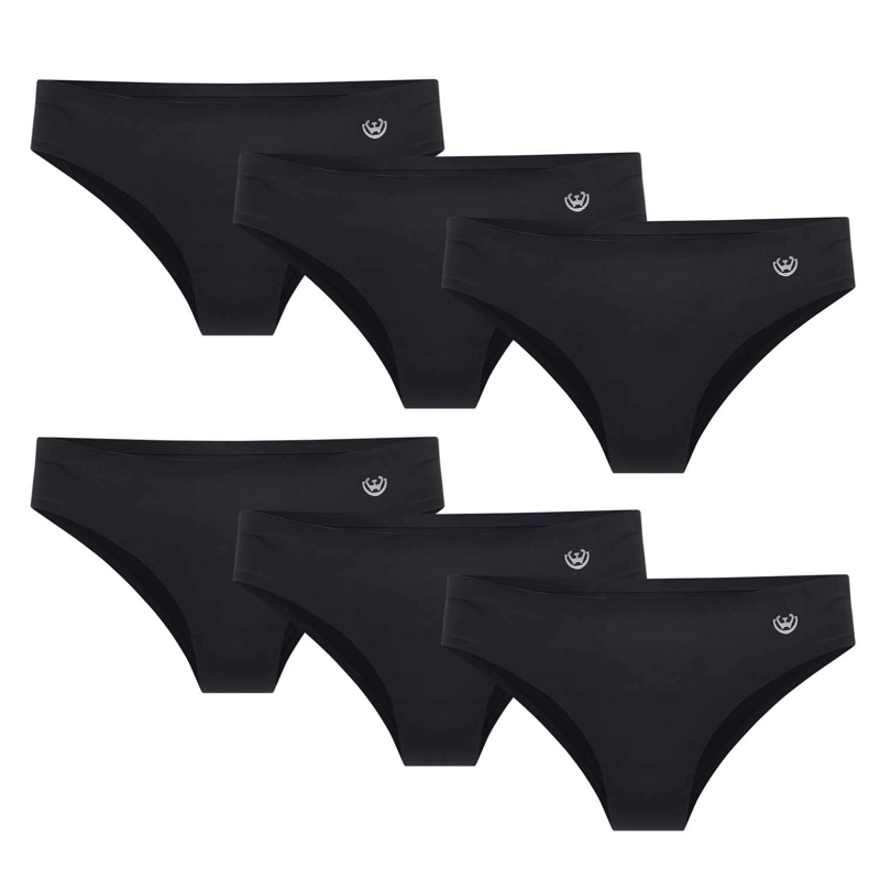 PACK DE 6  CALZONES BIKINI MICROFIBRA CORTE LASER MUJER - 1