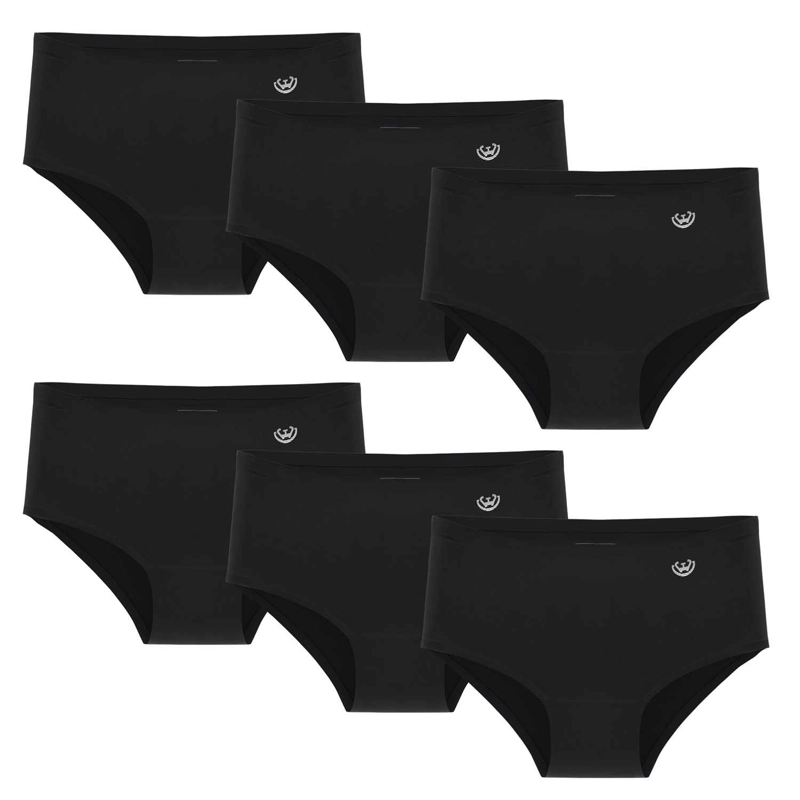 PACK DE 6  CALZONES PANTALETA MICROFIBRA CORTE LASER MUJER - 1