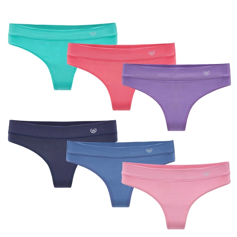 PACK DE 6 CALZONES  COLALESS ALGODON MUJER - 1